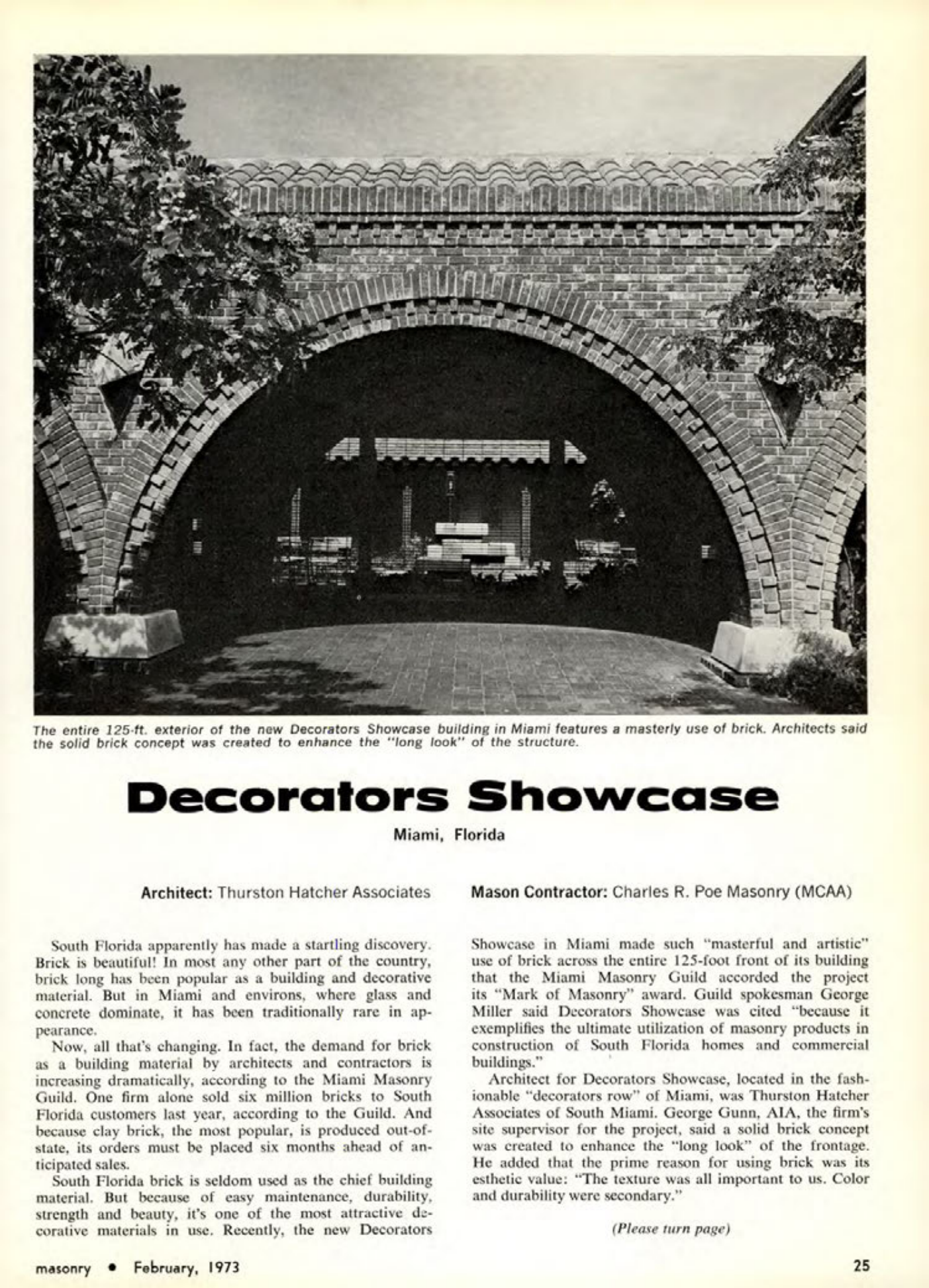 Masonry Magazine February 1973 Page. 25