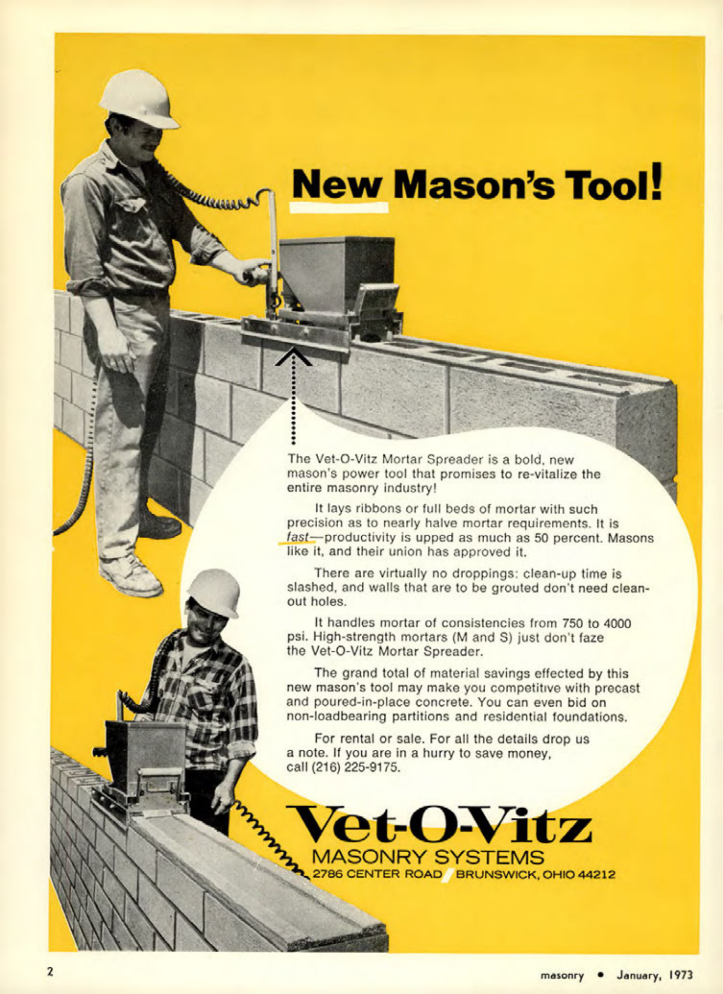 Masonry Magazine January 1973 Page. 4