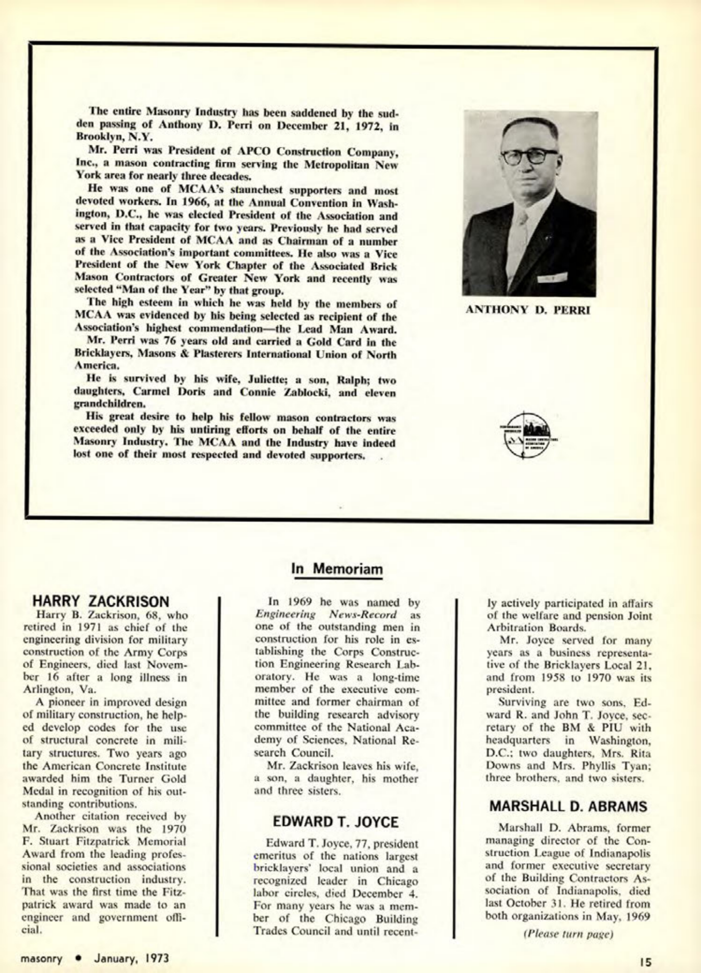 Masonry Magazine January 1973 Page.17