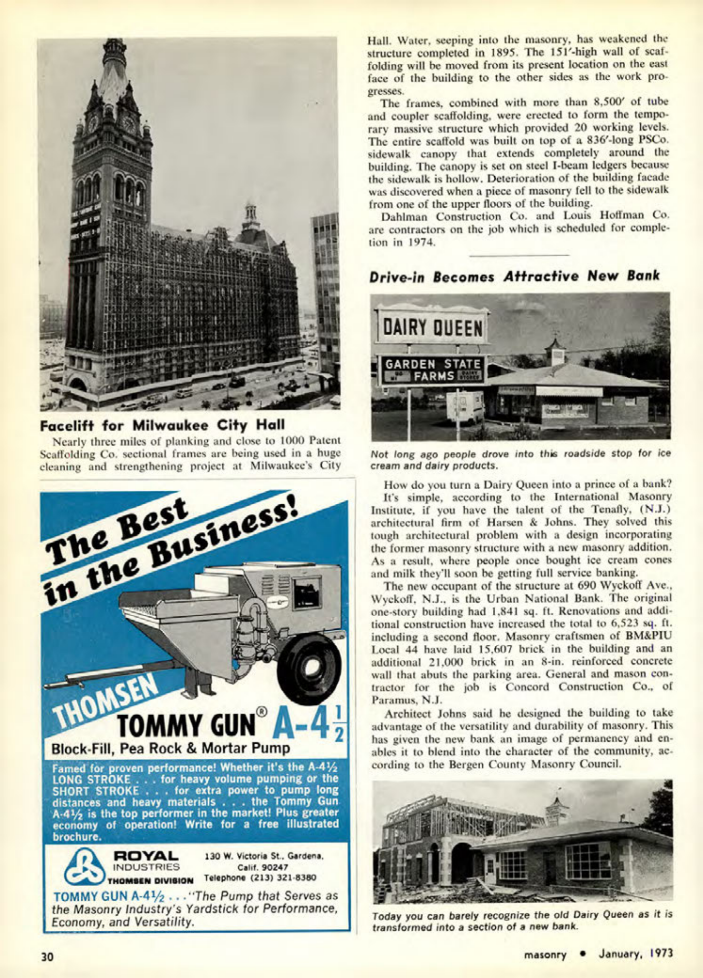 Masonry Magazine January 1973 Page. 32