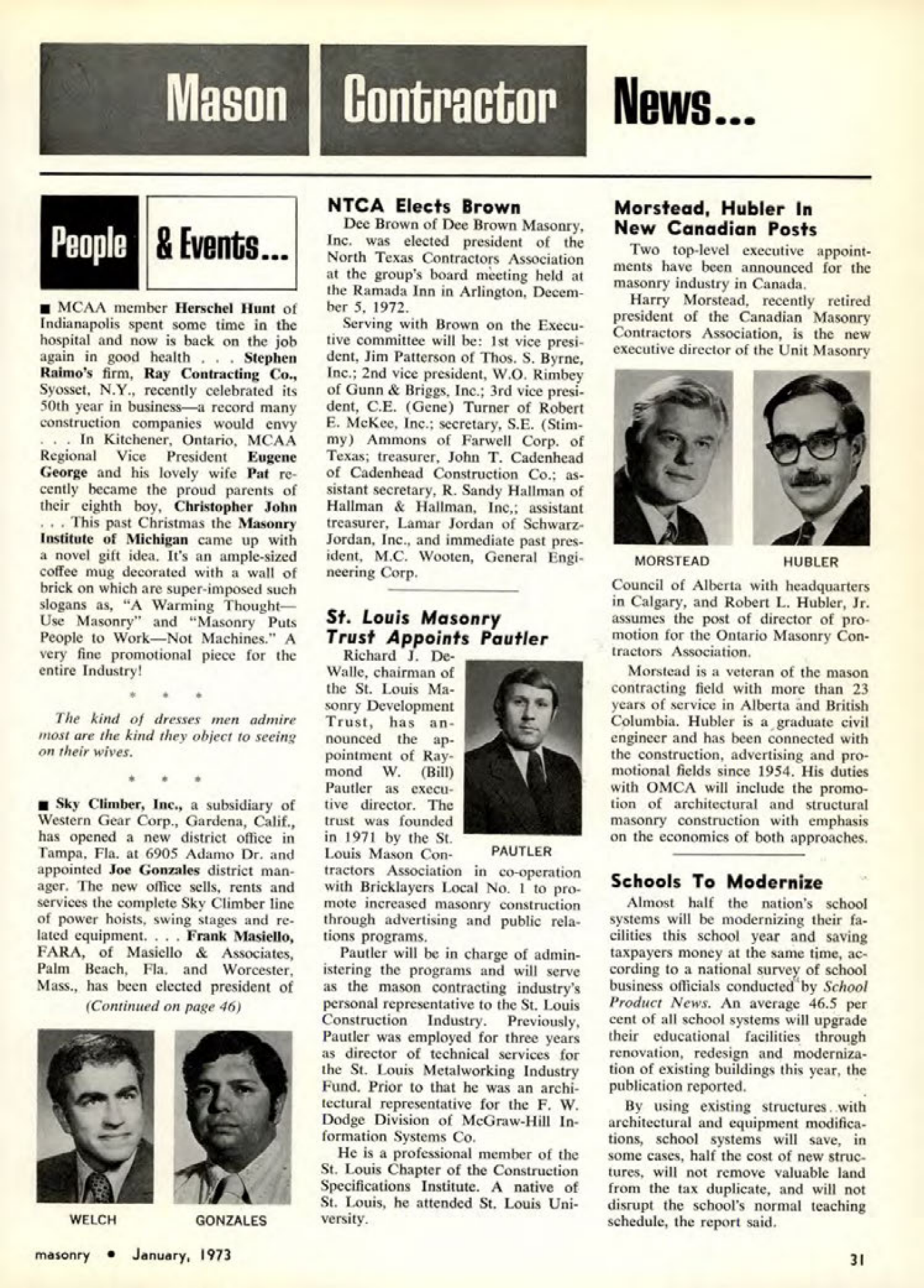 Masonry Magazine January 1973 Page. 33