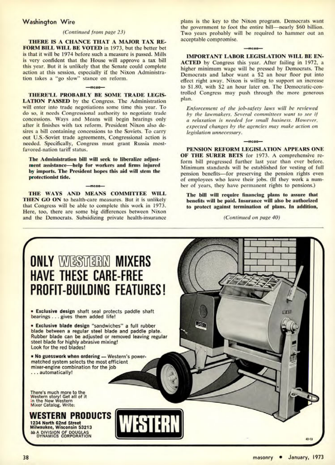 Masonry Magazine January 1973 Page. 40