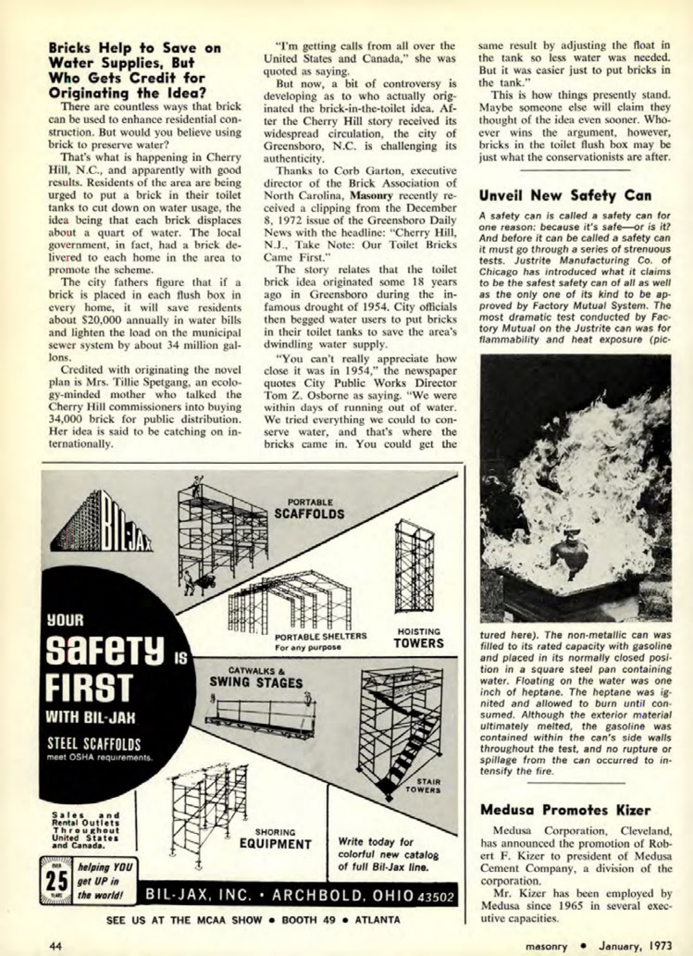 Masonry Magazine January 1973 Page. 46