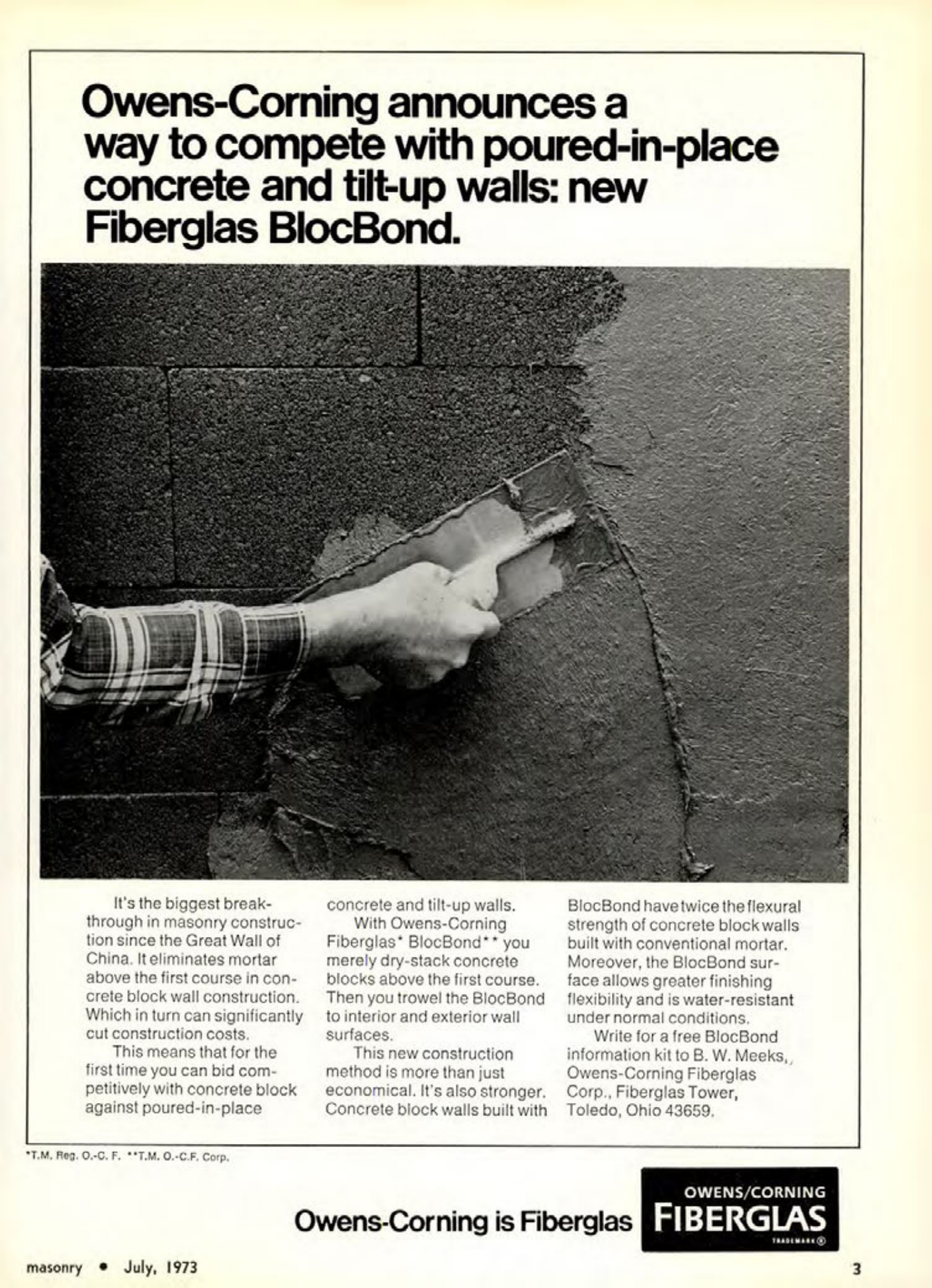 Masonry Magazine July 1973 Page. 3