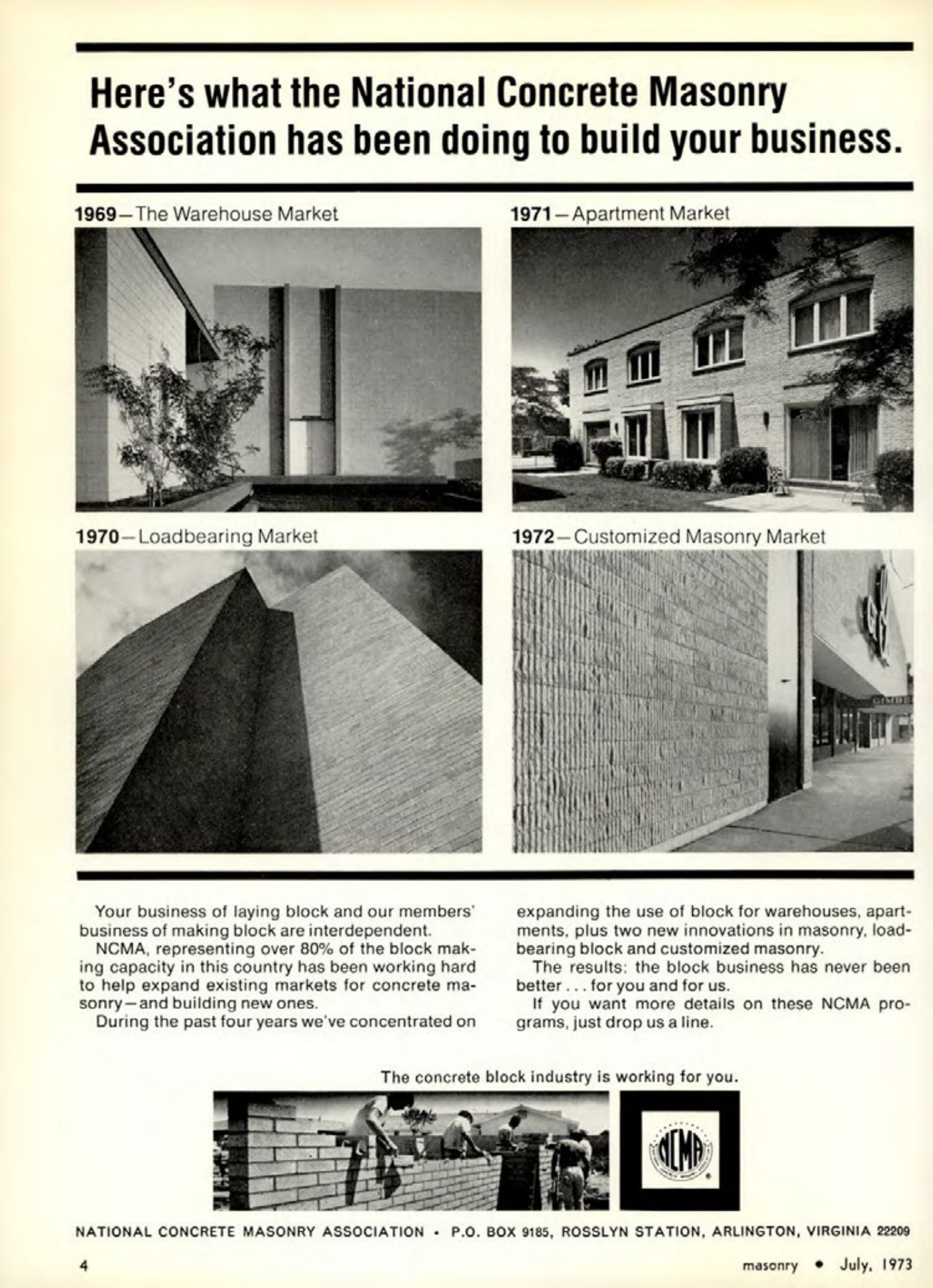 Masonry Magazine July 1973 Page. 4