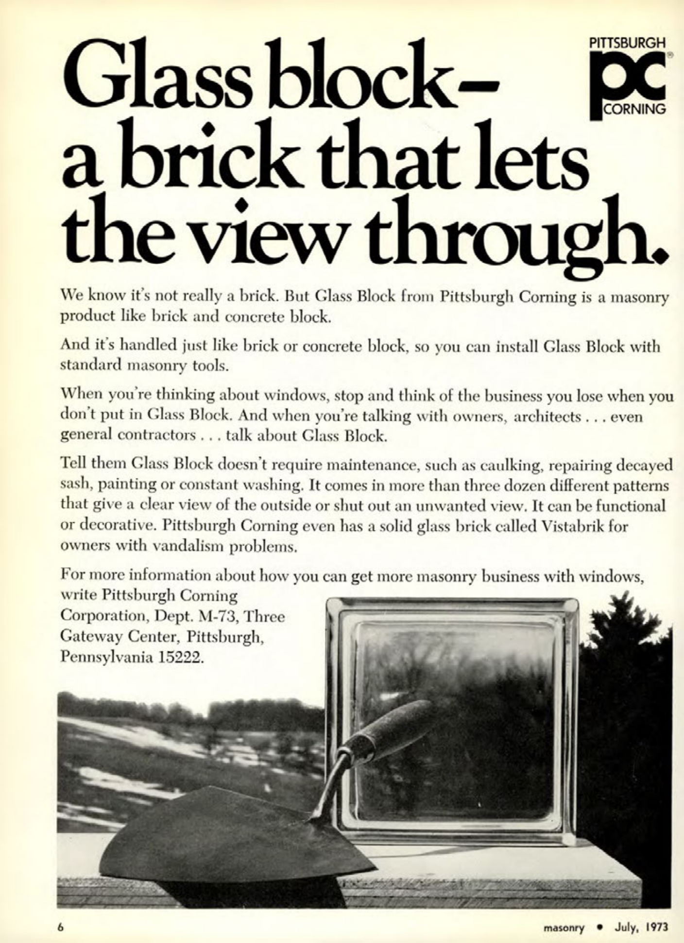 Masonry Magazine July 1973 Page. 6