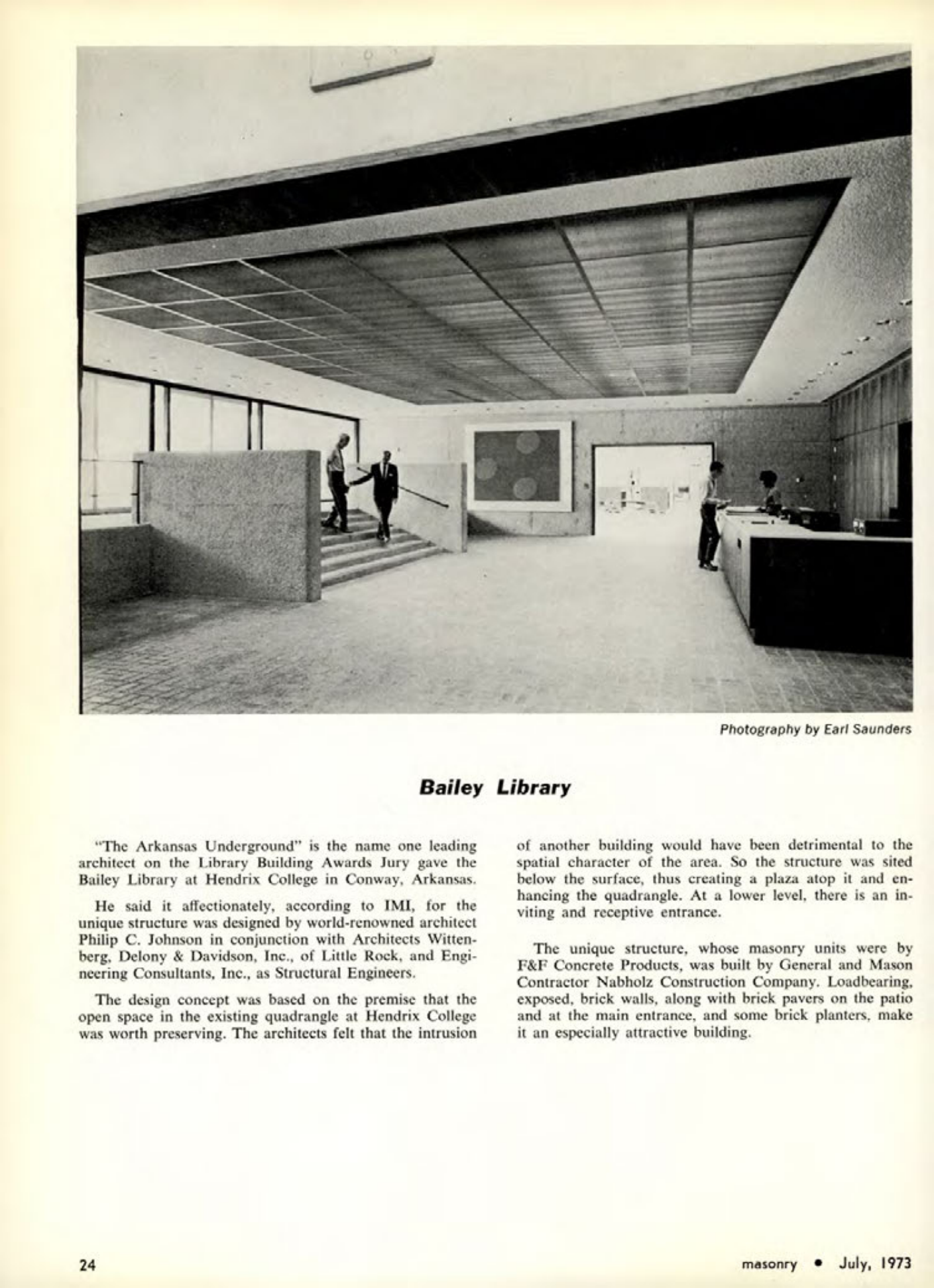 Masonry Magazine July 1973 Page. 24