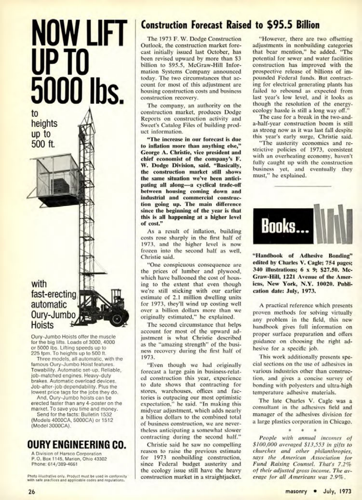 Masonry Magazine July 1973 Page. 26