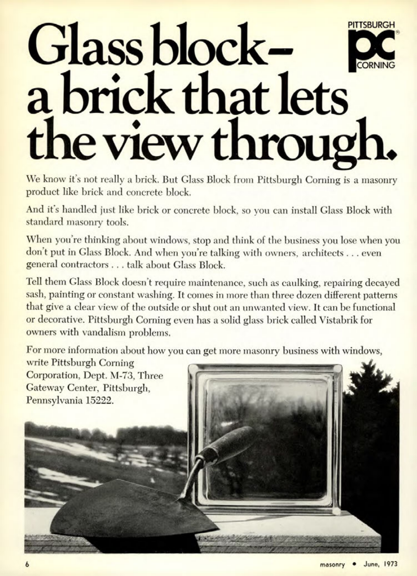 Masonry Magazine June 1973 Page. 6