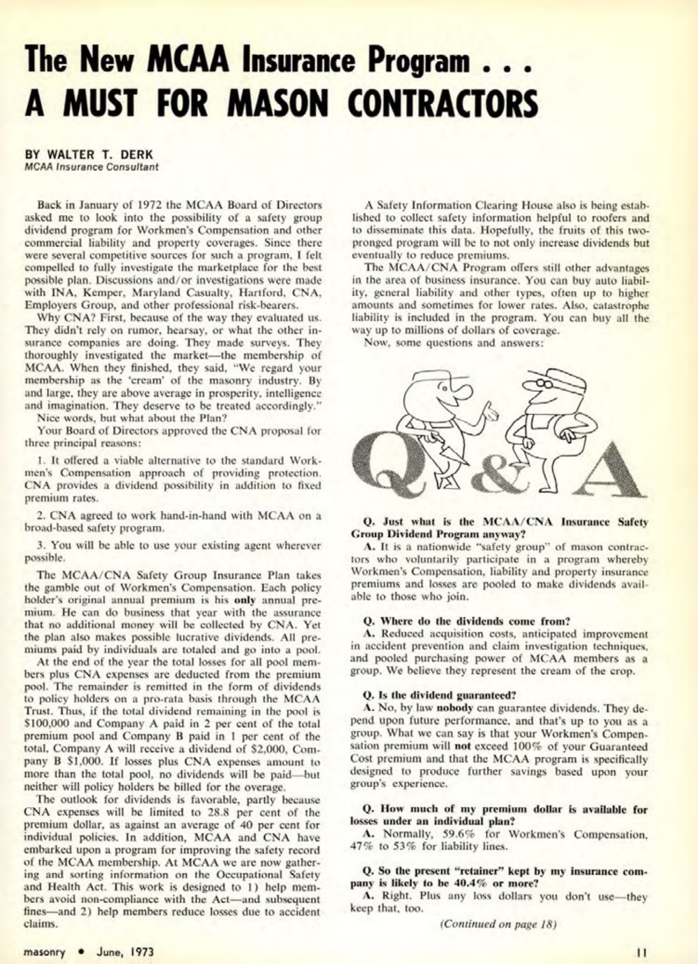 Masonry Magazine June 1973 Page. 11