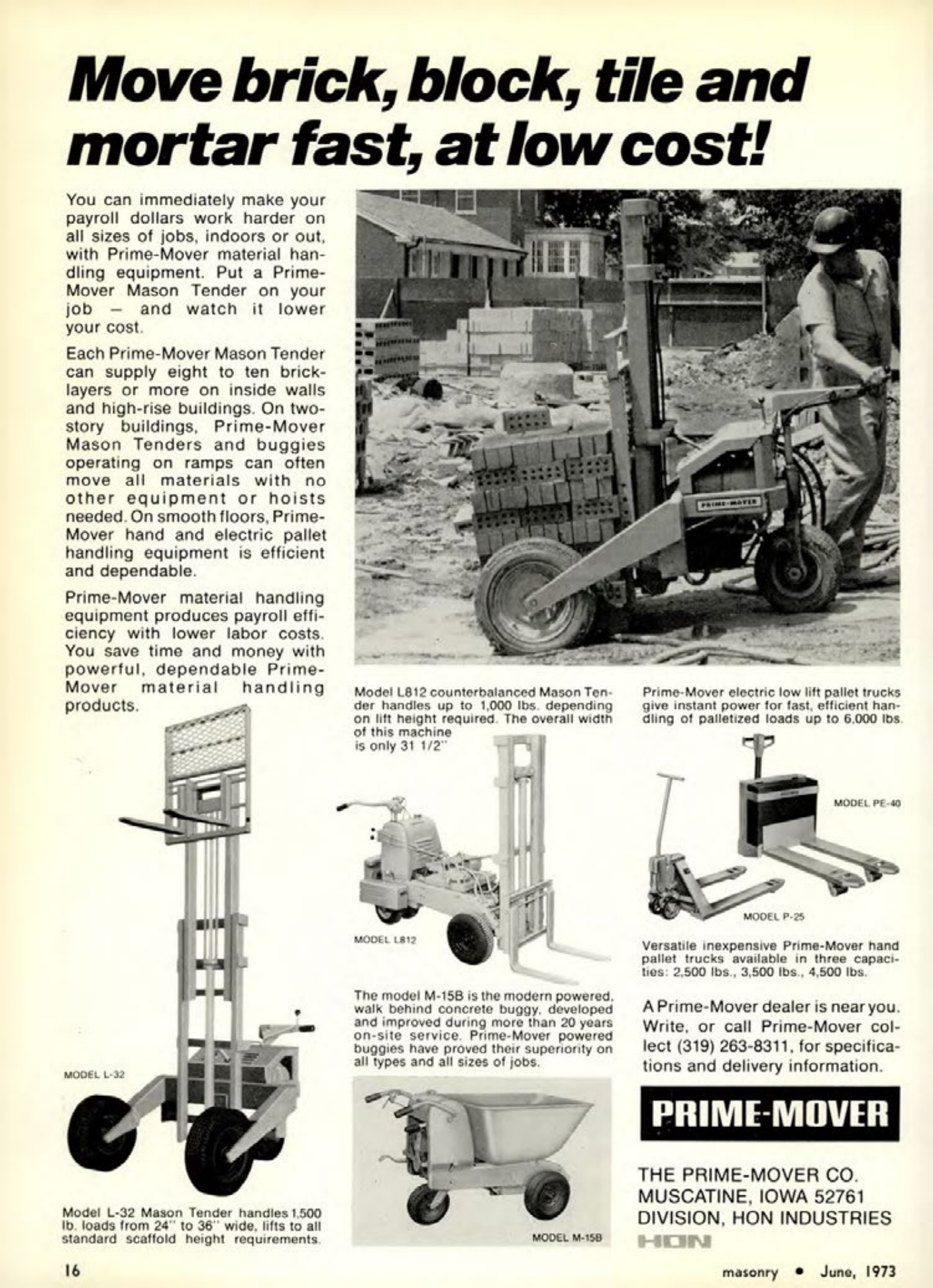 Masonry Magazine June 1973 Page. 16