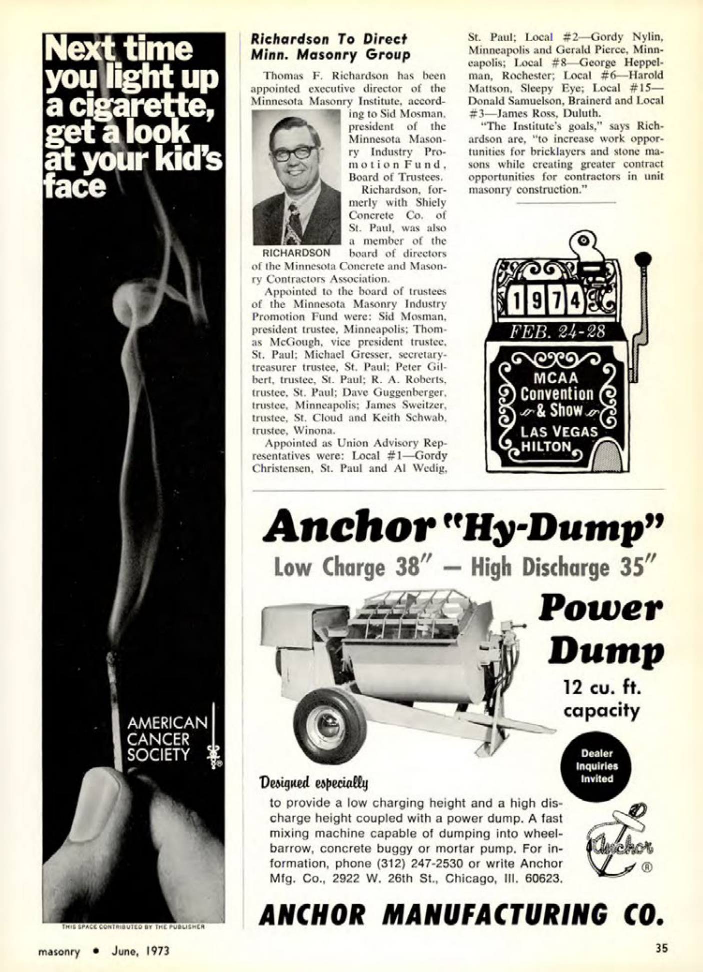 Masonry Magazine June 1973 Page. 35