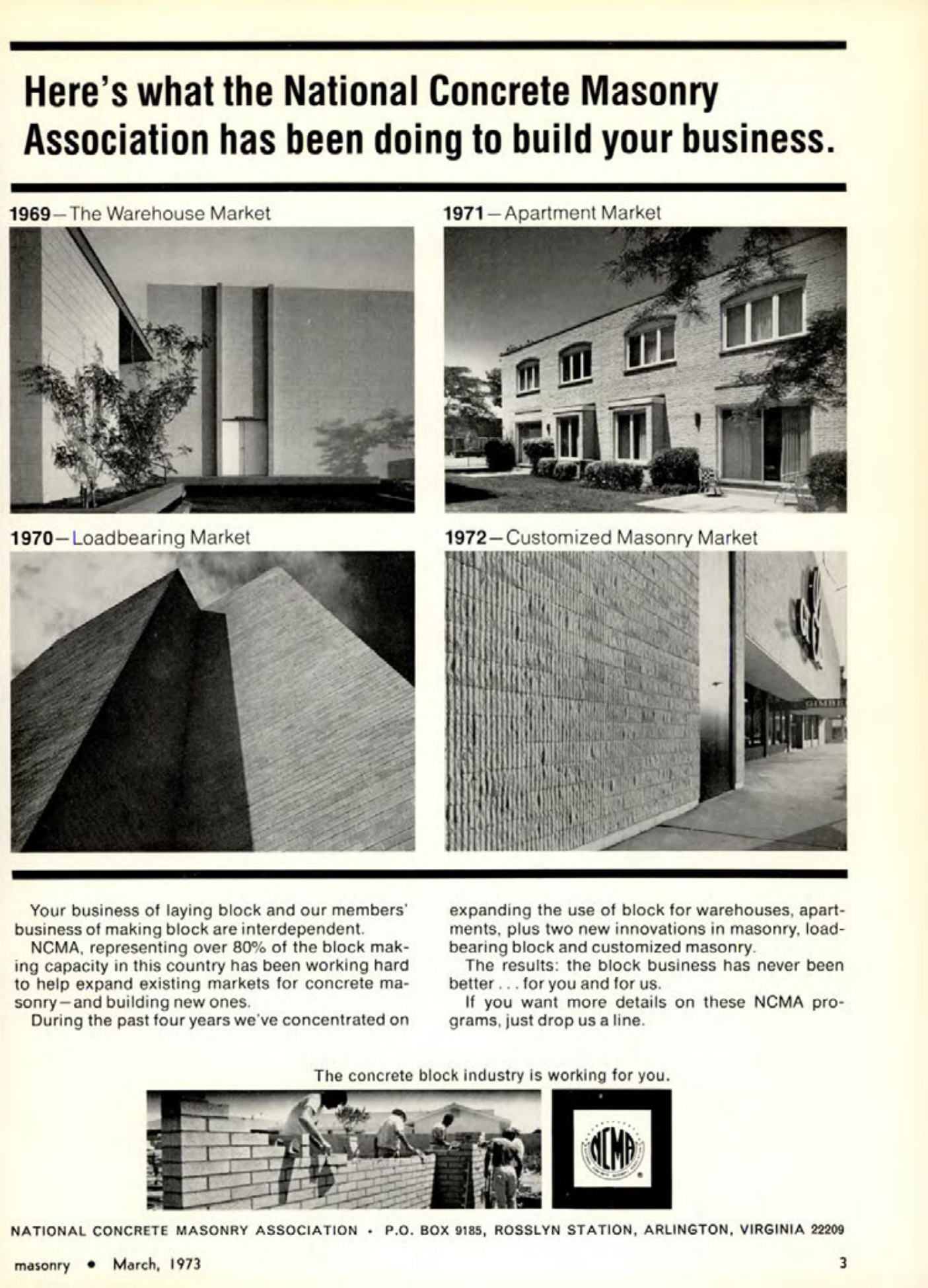 Masonry Magazine March 1973 Page. 3