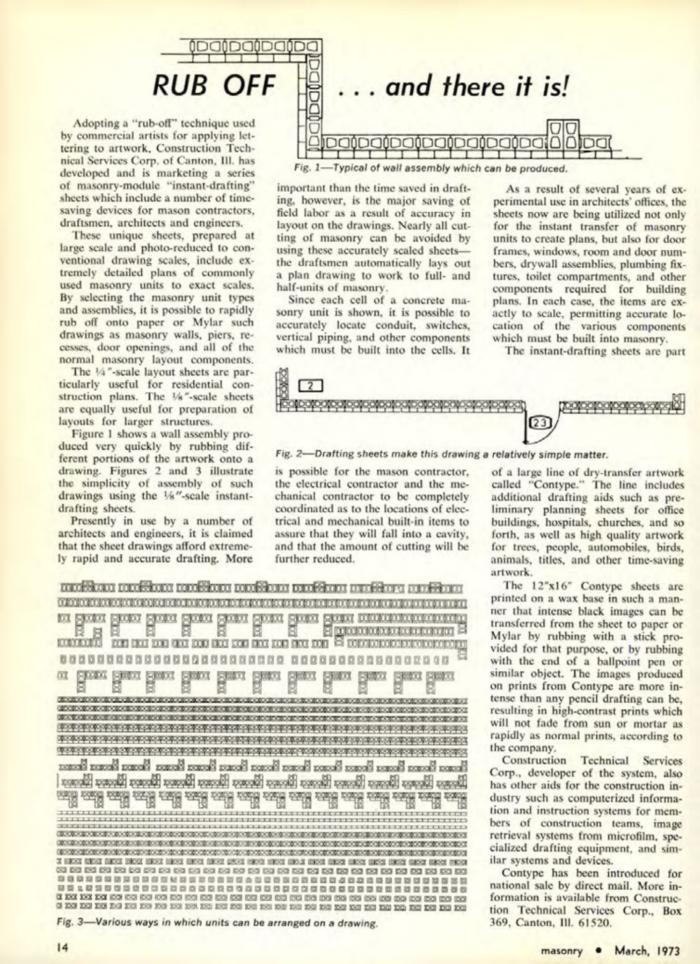Masonry Magazine March 1973 Page. 14