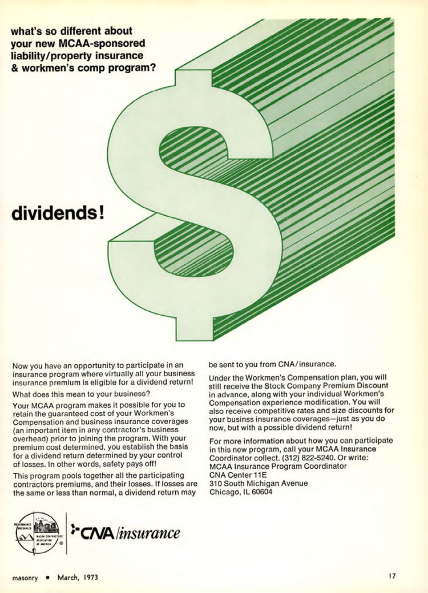 Masonry Magazine March 1973 Page. 17
