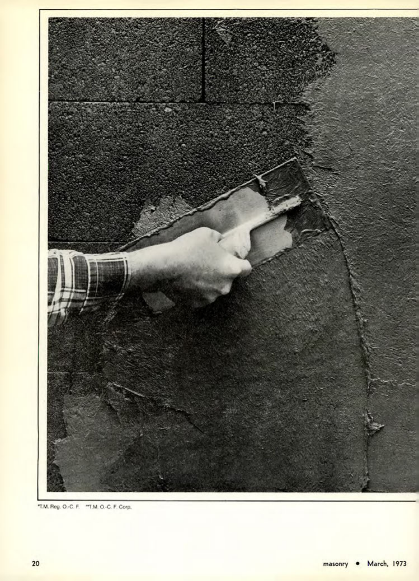Masonry Magazine March 1973 Page. 20