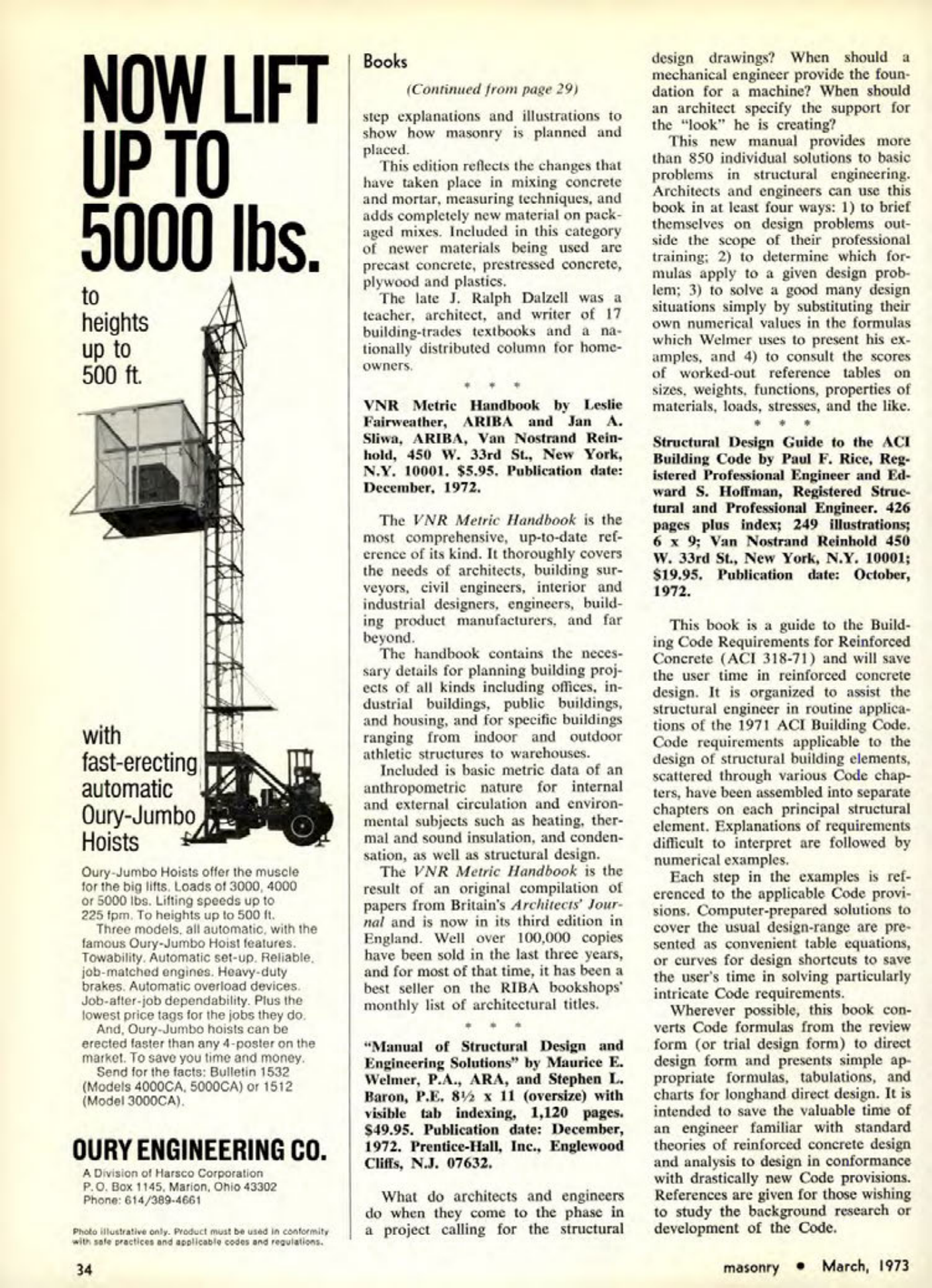Masonry Magazine March 1973 Page. 34