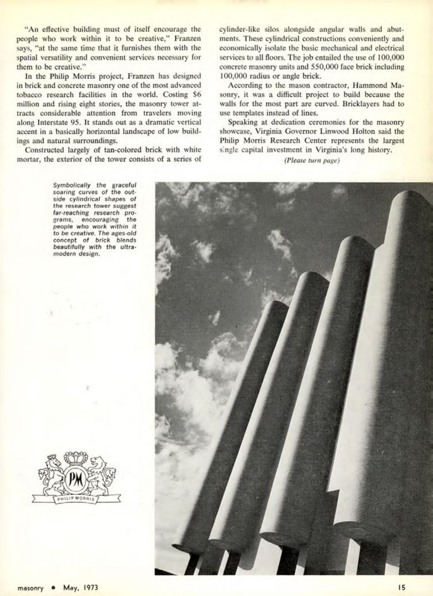 Masonry Magazine May 1973 Page. 15