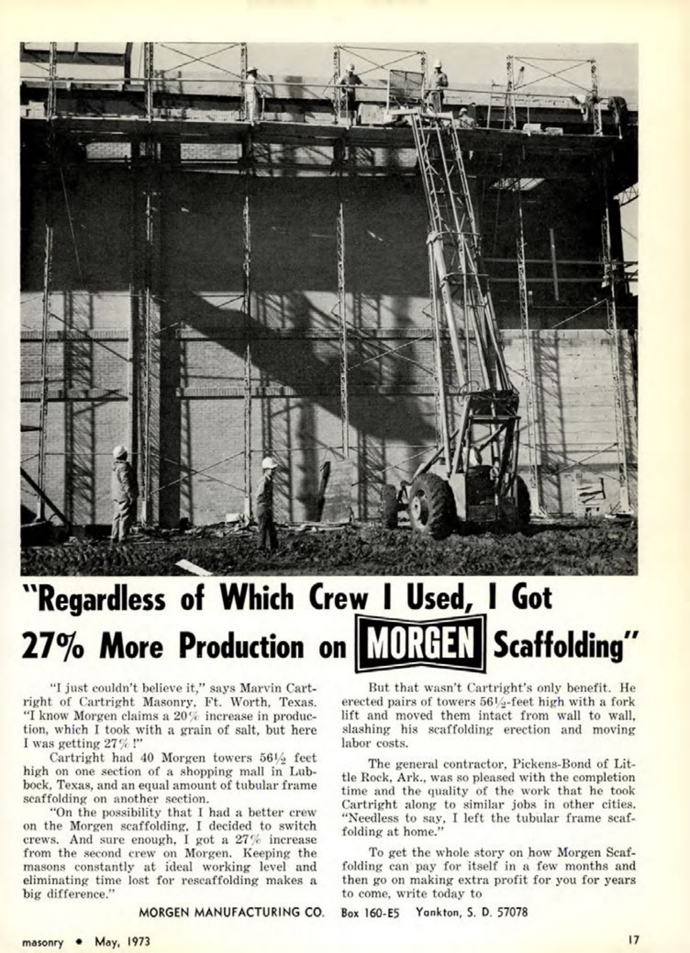 Masonry Magazine May 1973 Page. 17