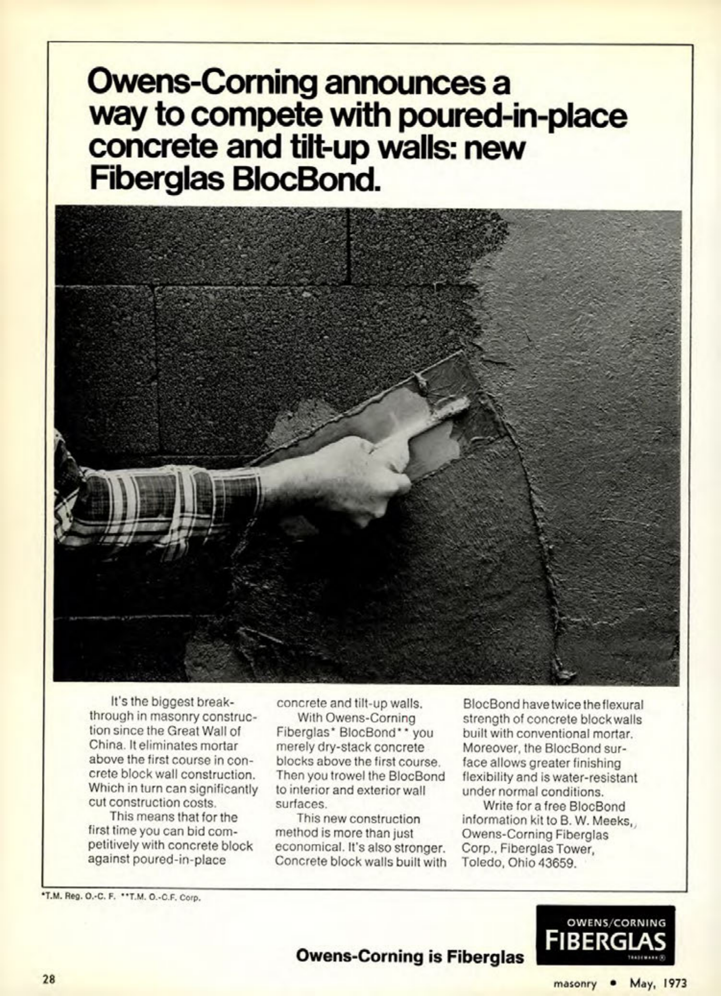 Masonry Magazine May 1973 Page. 28