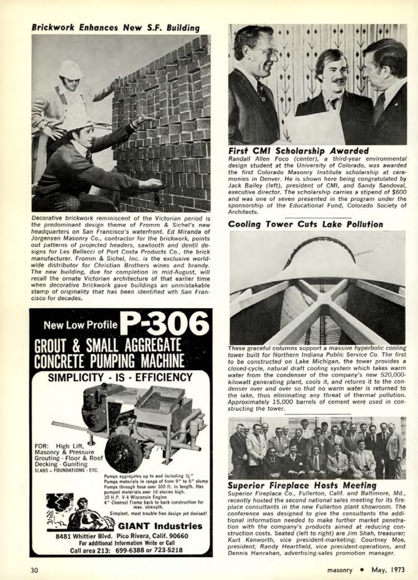Masonry Magazine May 1973 Page. 30