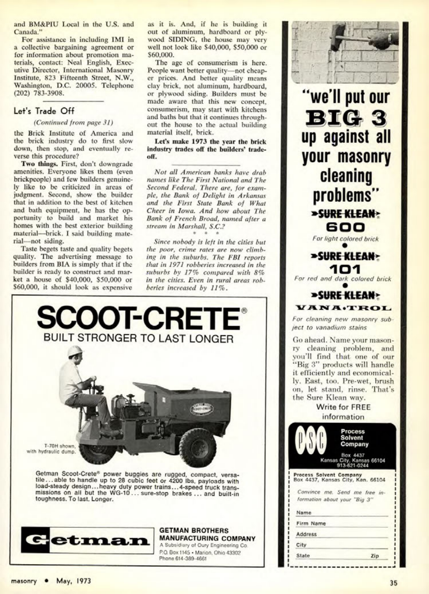 Masonry Magazine May 1973 Page. 35