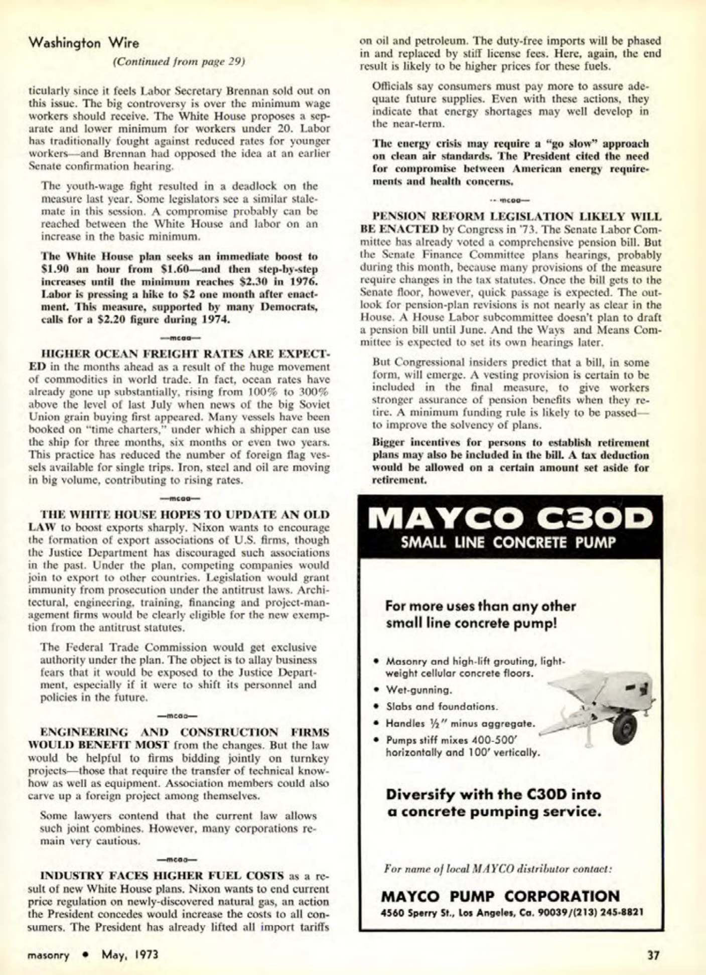 Masonry Magazine May 1973 Page. 37
