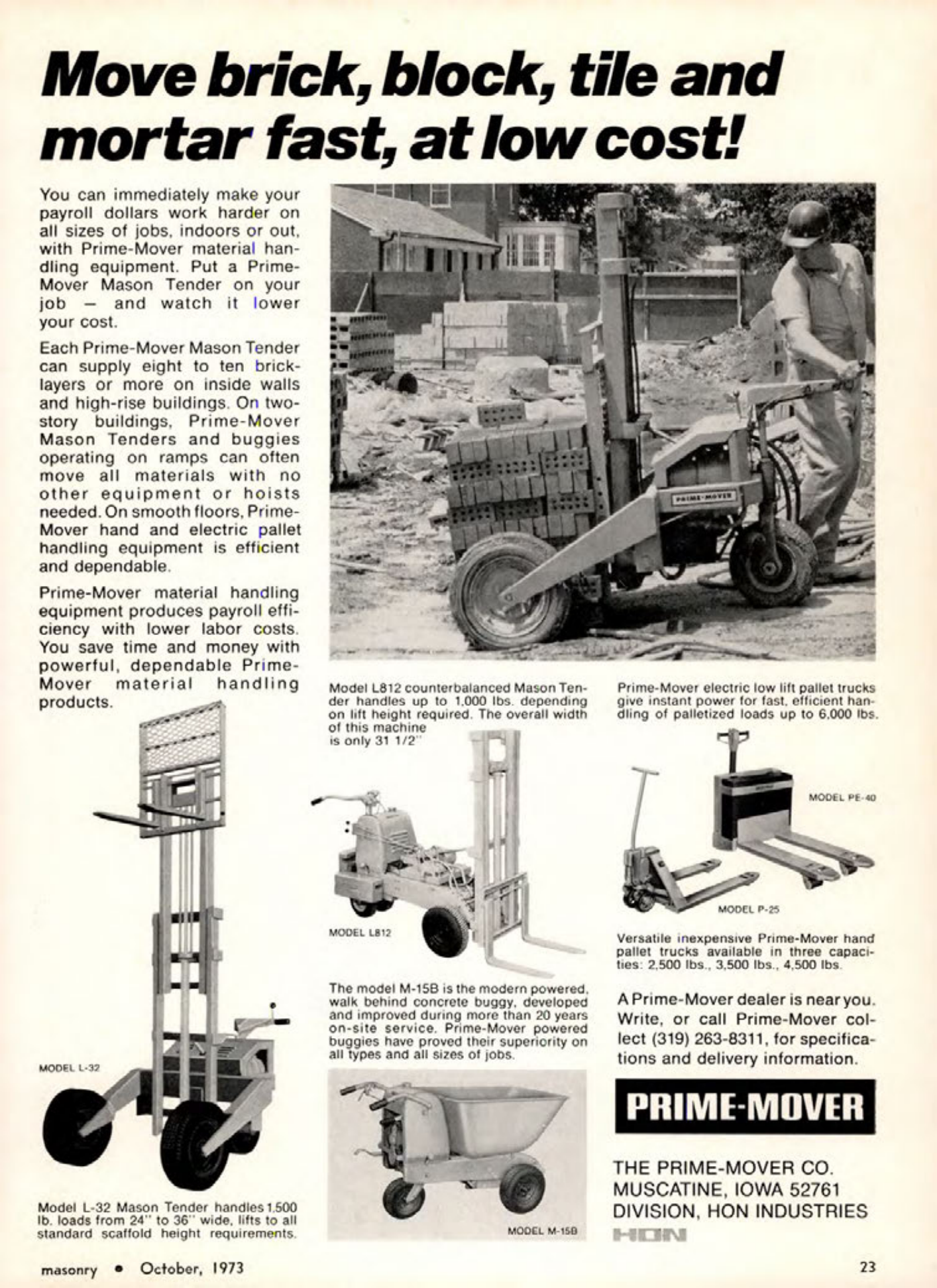 Masonry Magazine October 1973 Page. 19