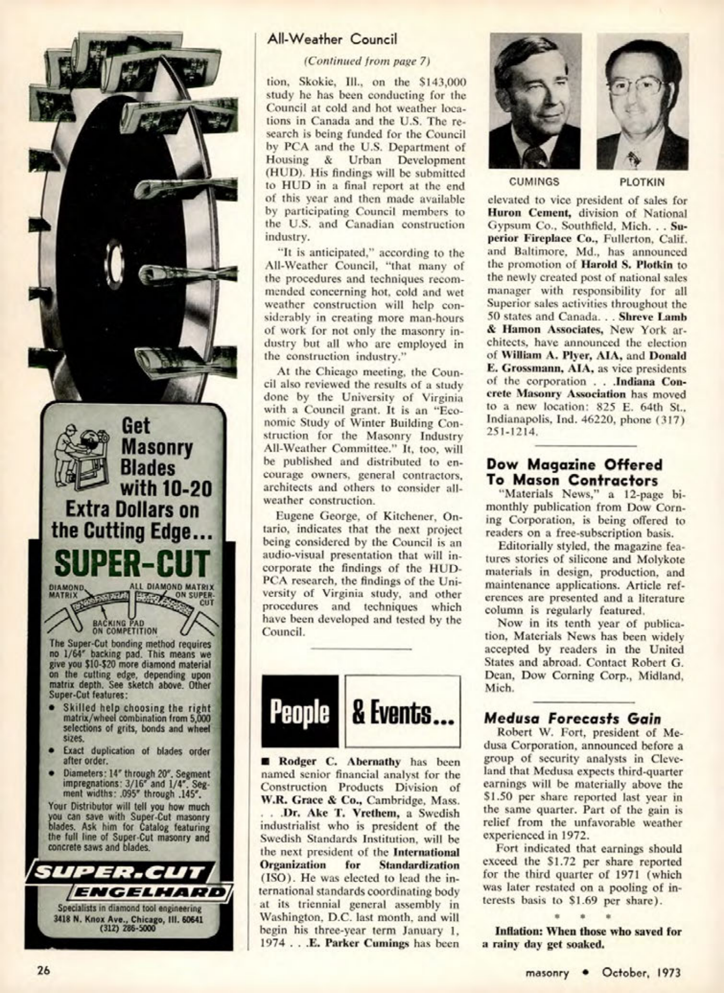 Masonry Magazine October 1973 Page. 22