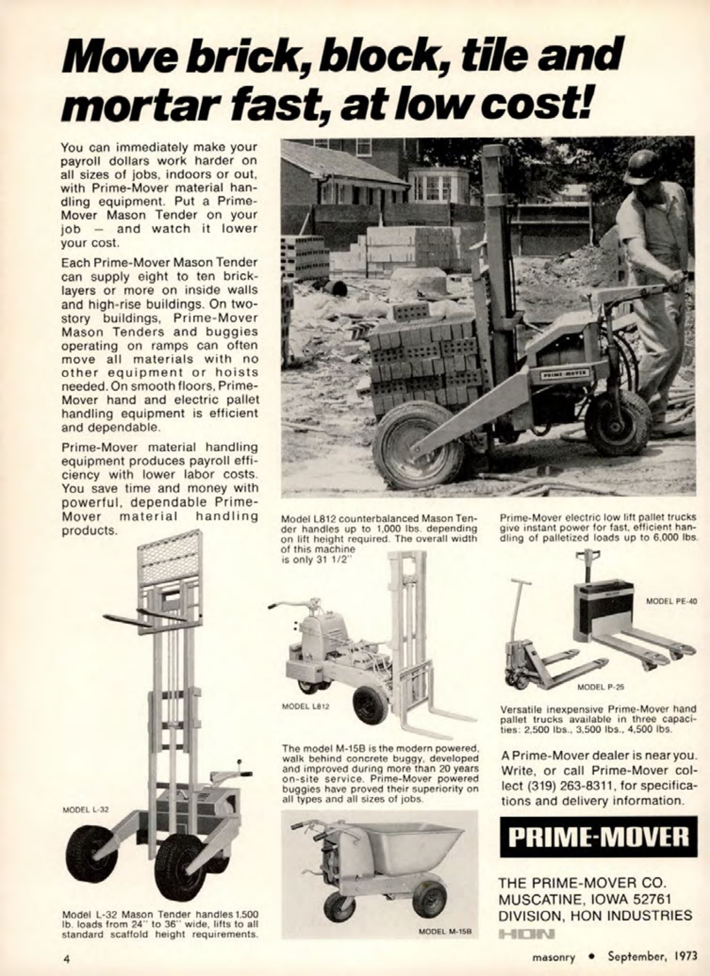 Masonry Magazine September 1973 Page. 4