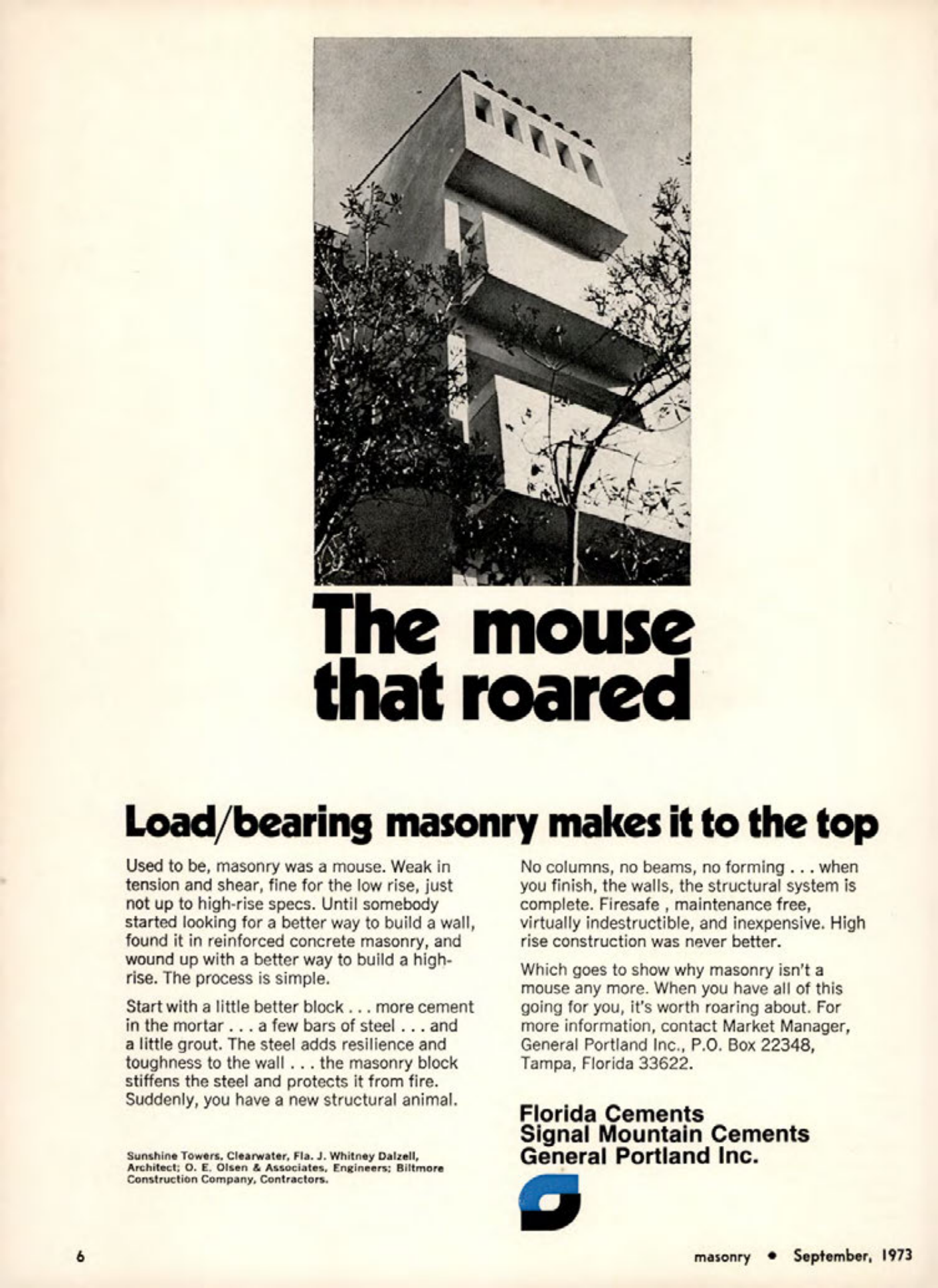 Masonry Magazine September 1973 Page. 6