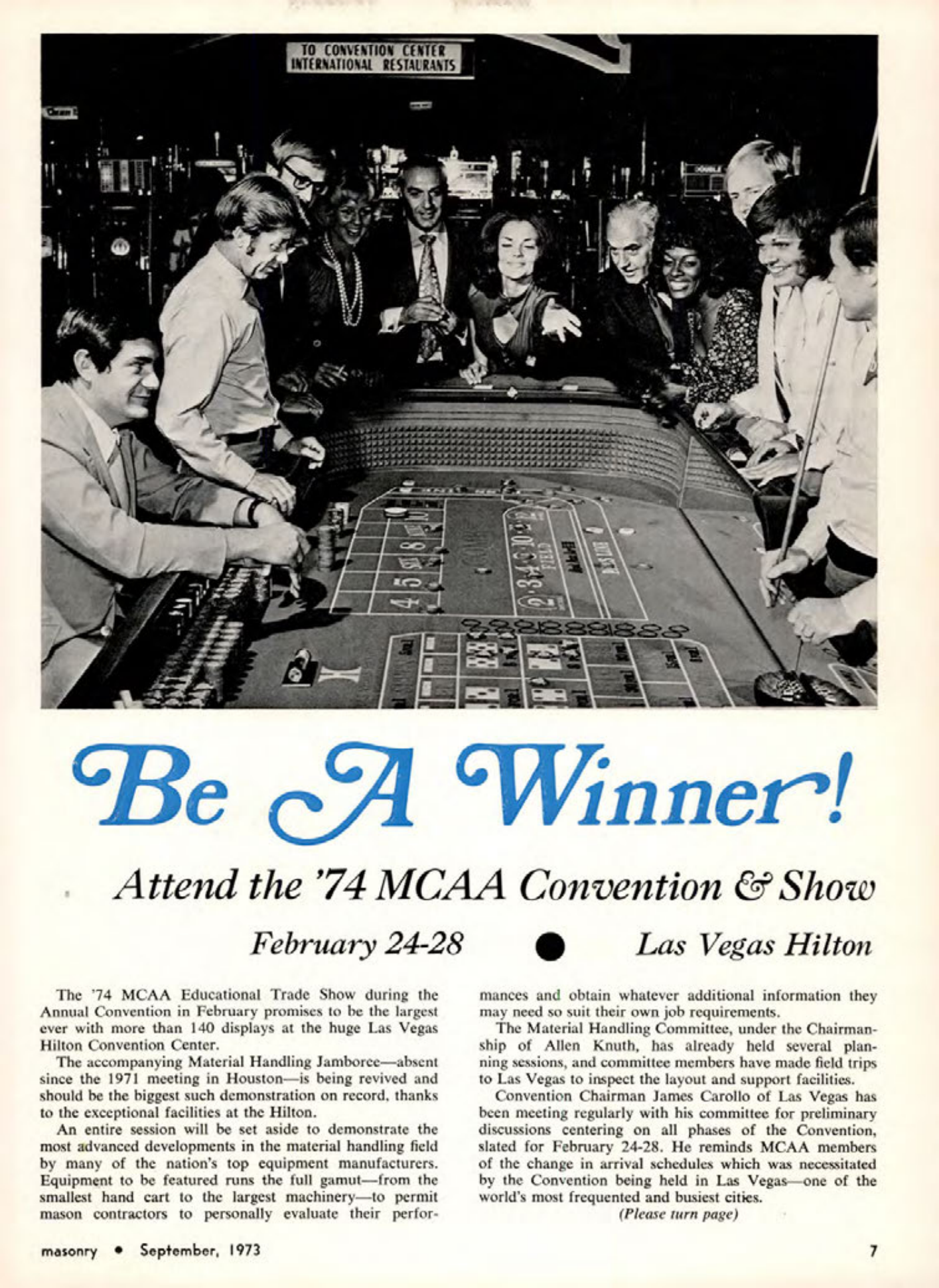 Masonry Magazine September 1973 Page. 7