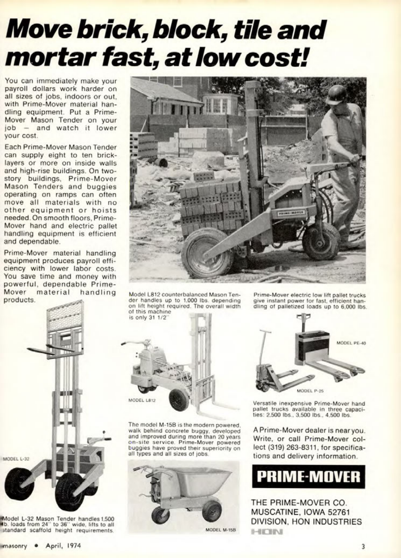 Masonry Magazine April 1974 Page. 3