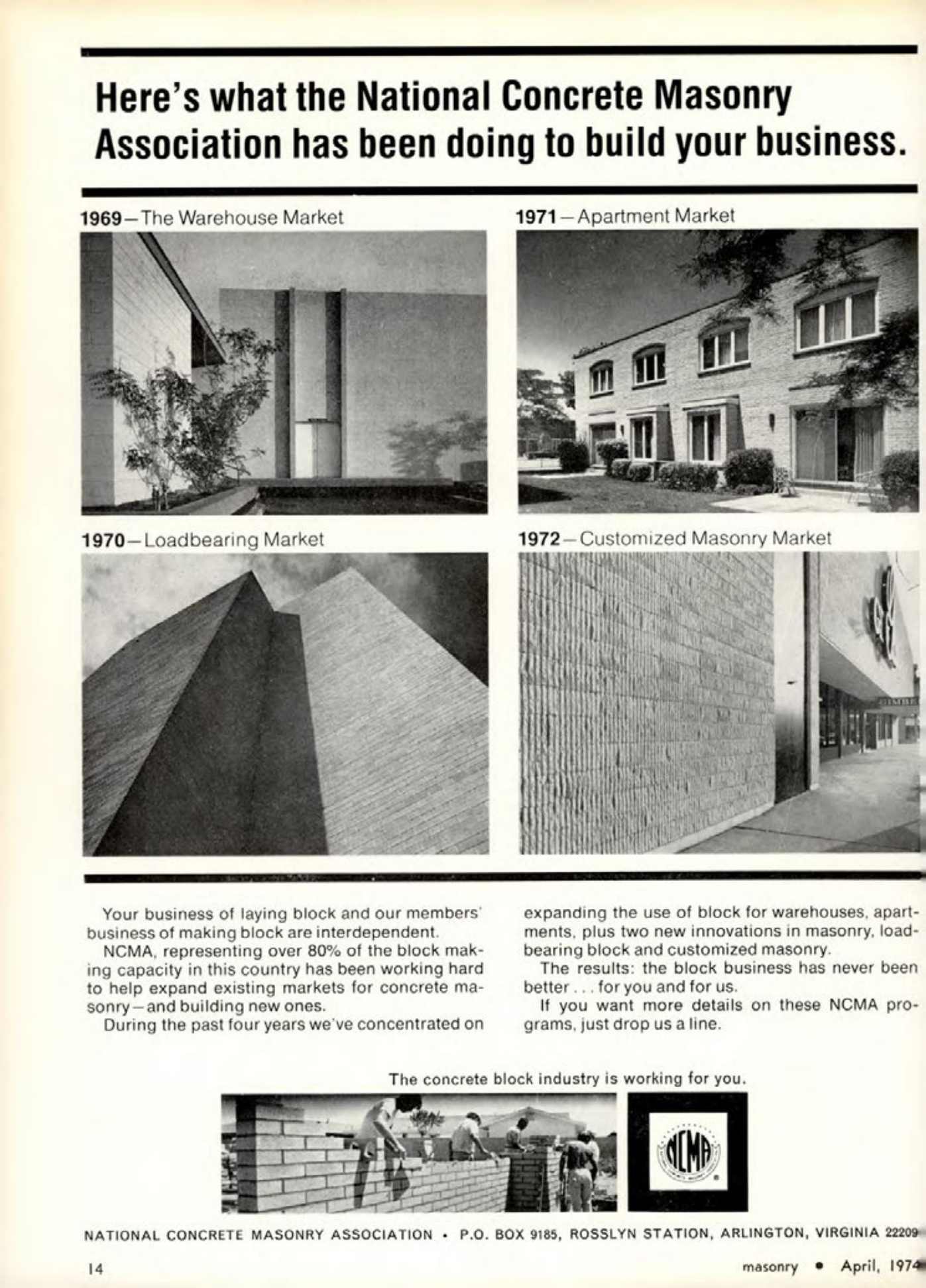 Masonry Magazine April 1974 Page. 14
