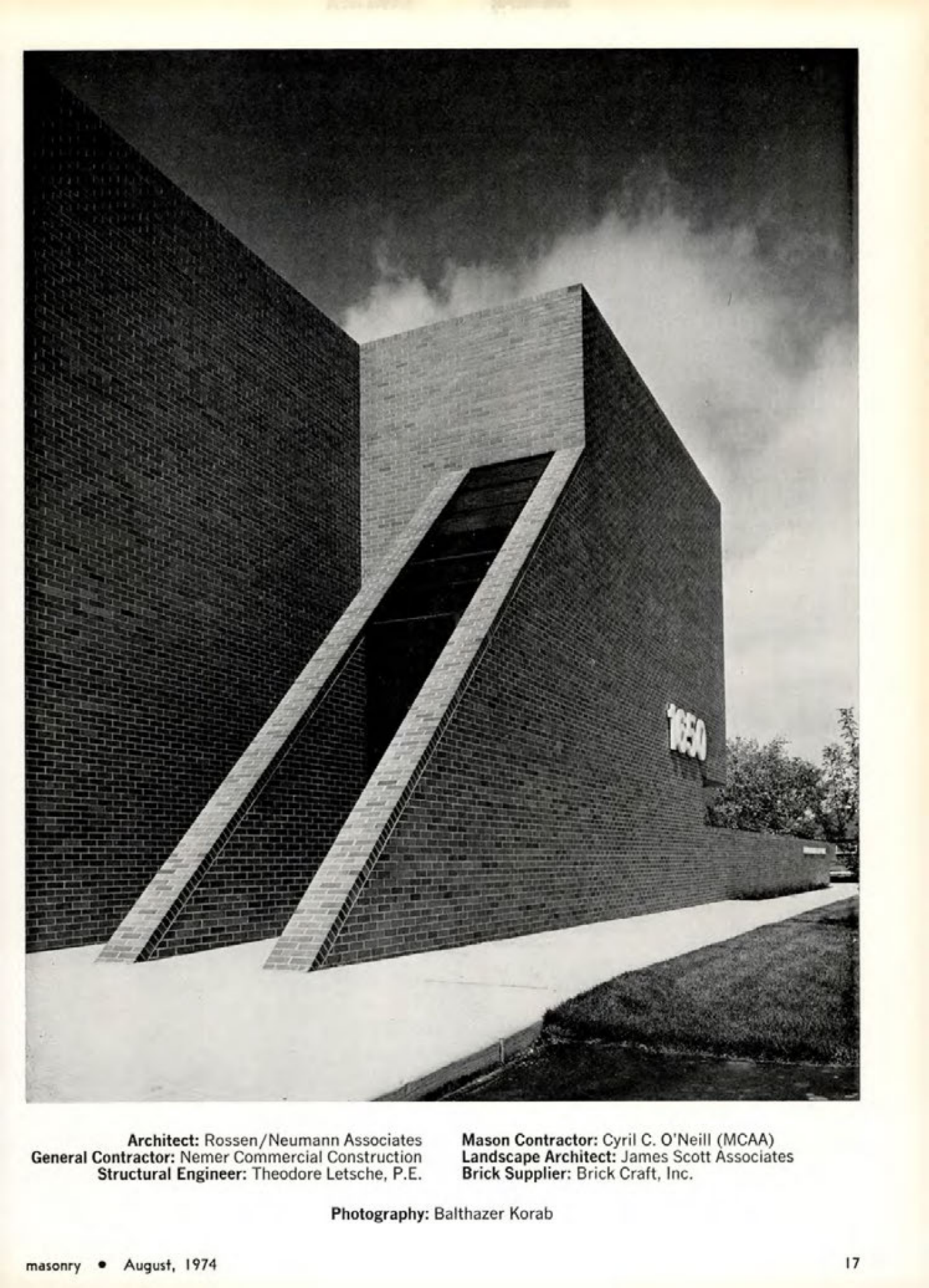 Masonry Magazine August 1974 Page. 17