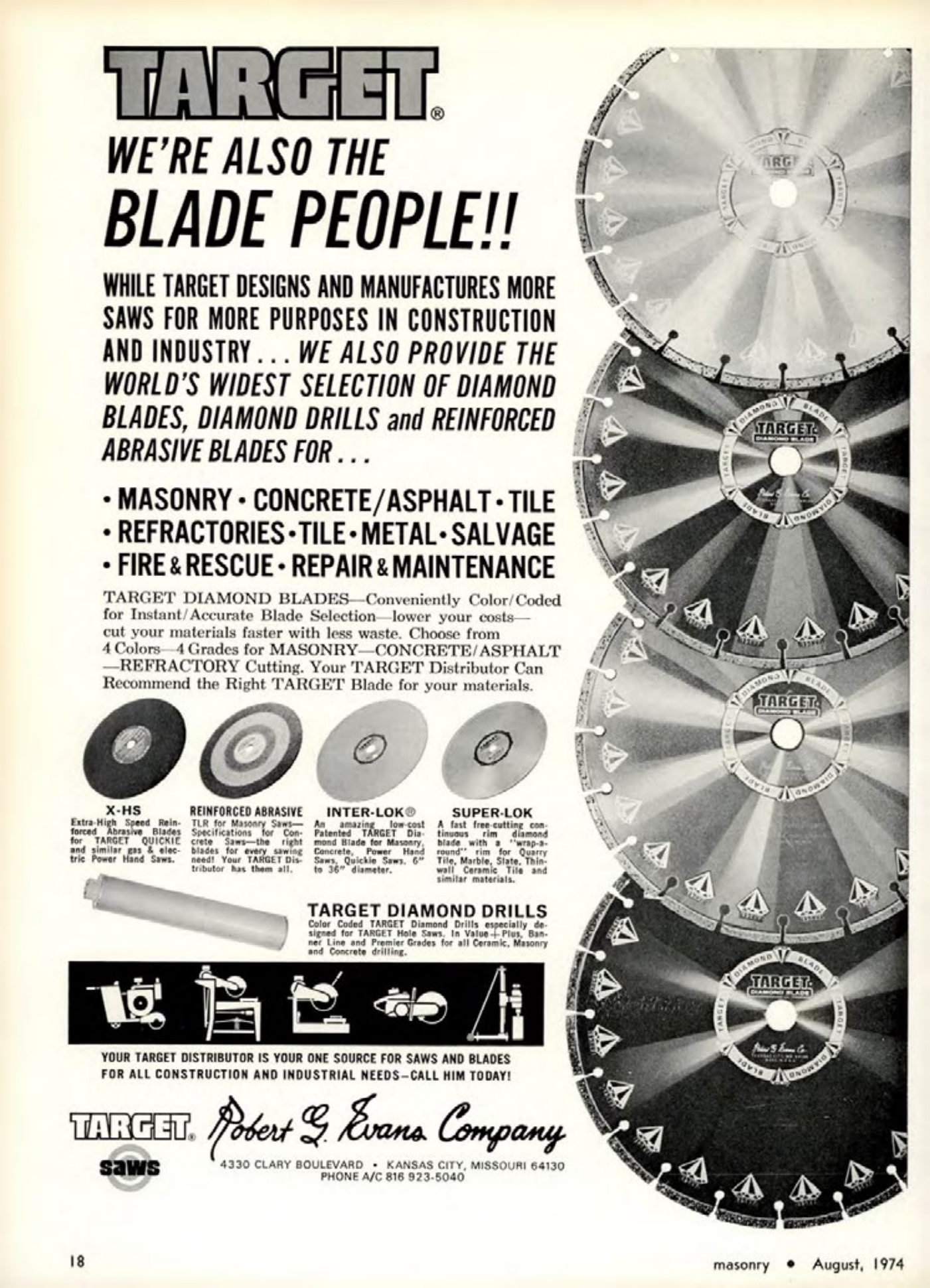 Masonry Magazine August 1974 Page. 18
