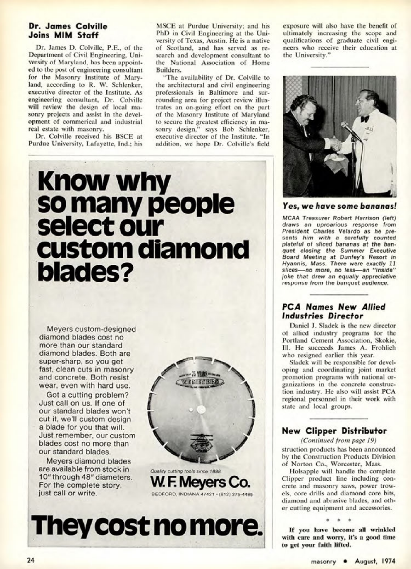 Masonry Magazine August 1974 Page. 24