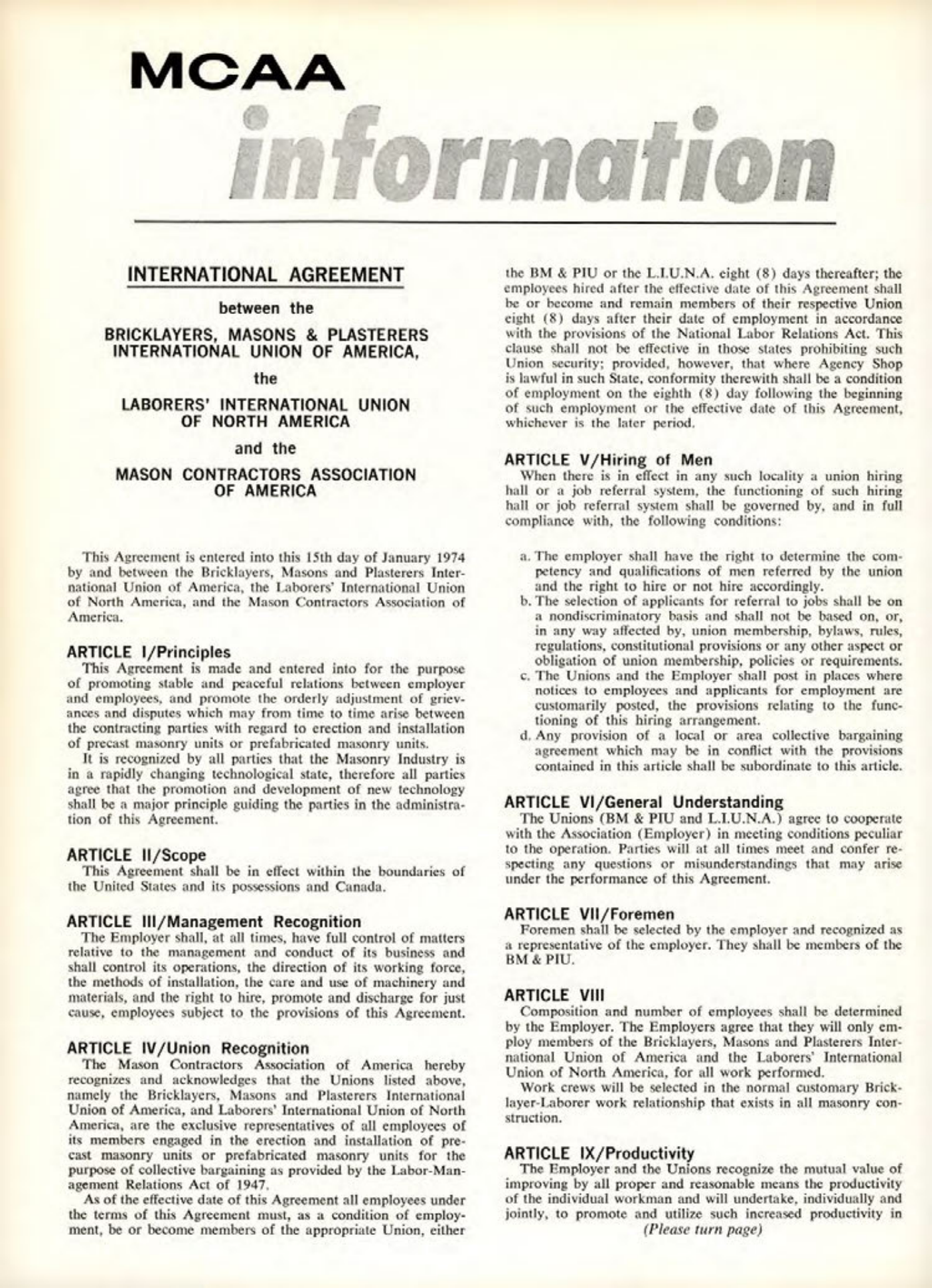 Masonry Magazine August 1974 Page. 26