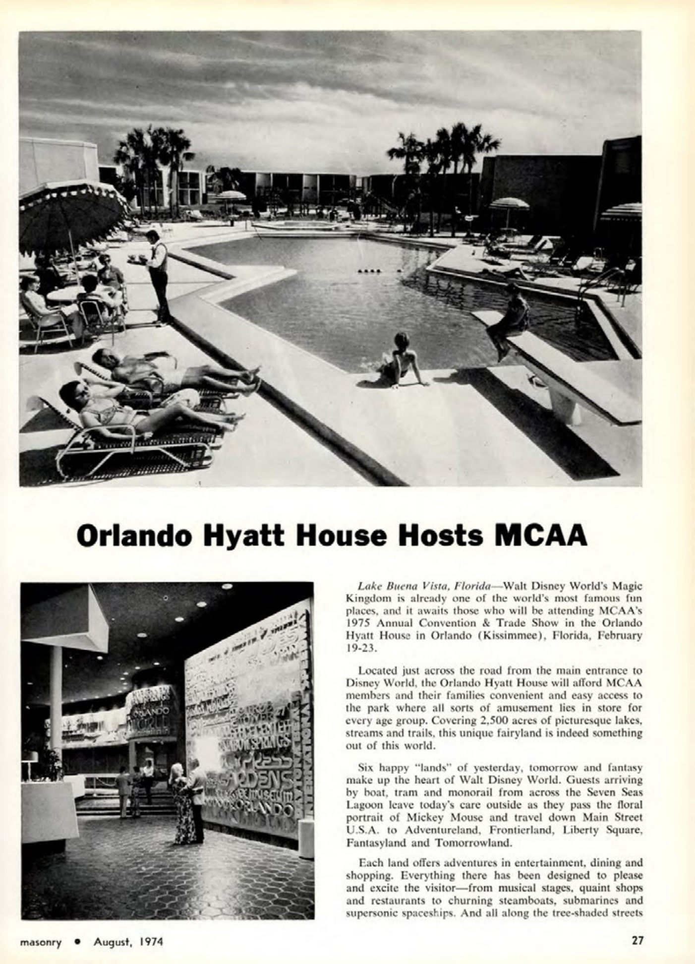 Masonry Magazine August 1974 Page. 27