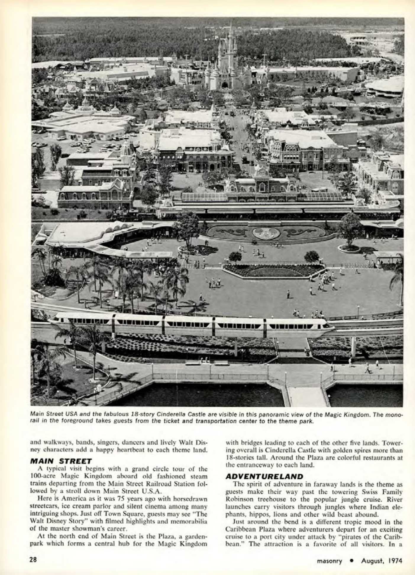Masonry Magazine August 1974 Page. 28