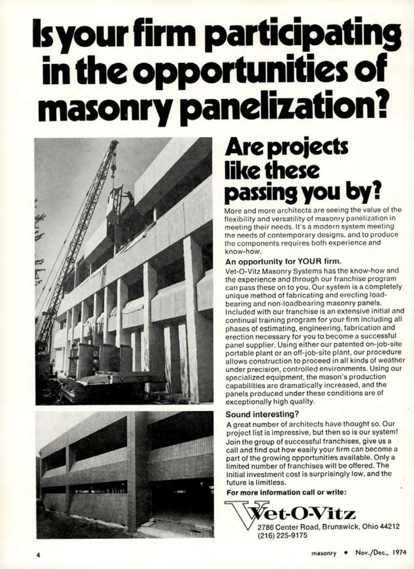 Masonry Magazine December 1974 Page. 4