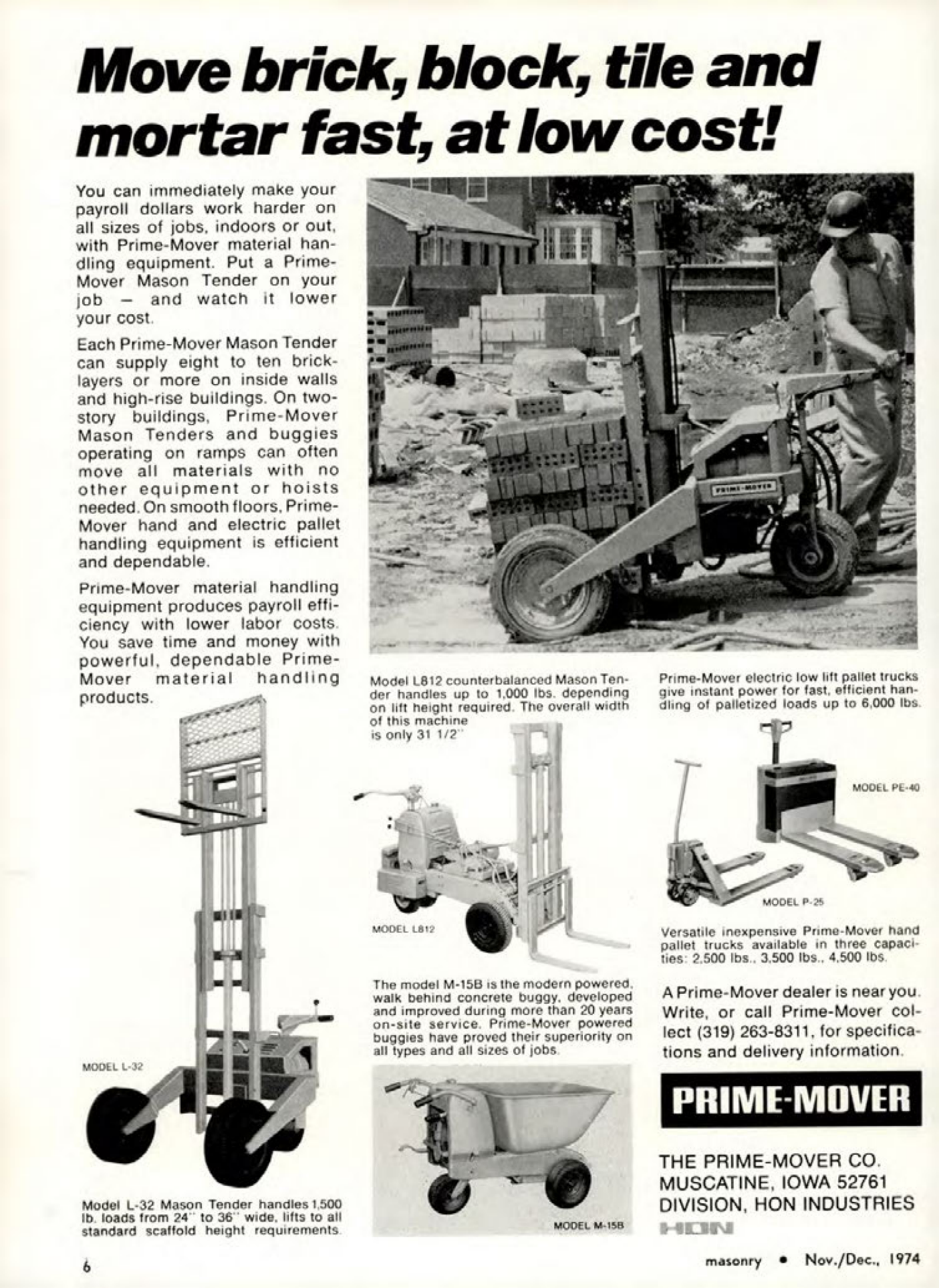 Masonry Magazine December 1974 Page. 6