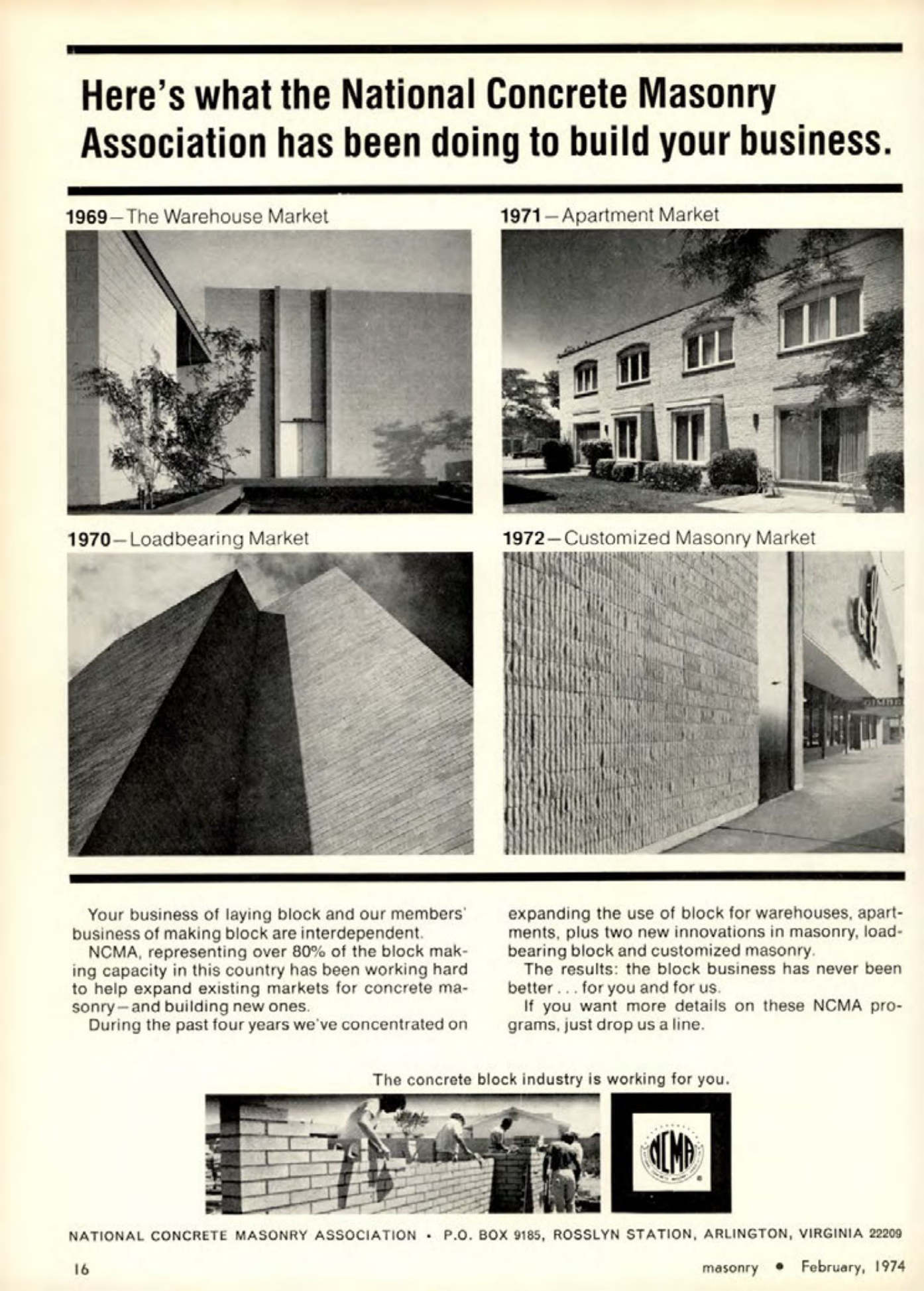 Masonry Magazine February 1974 Page. 16