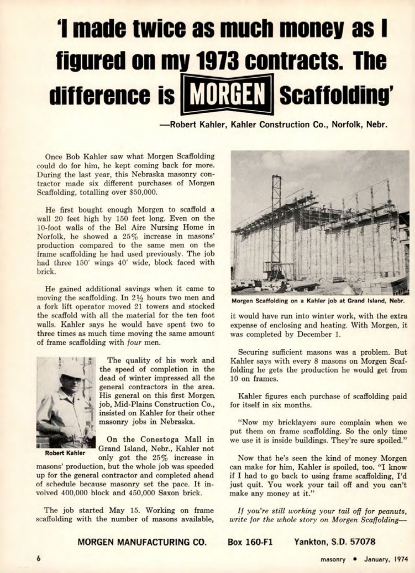 Masonry Magazine January 1974 Page. 6