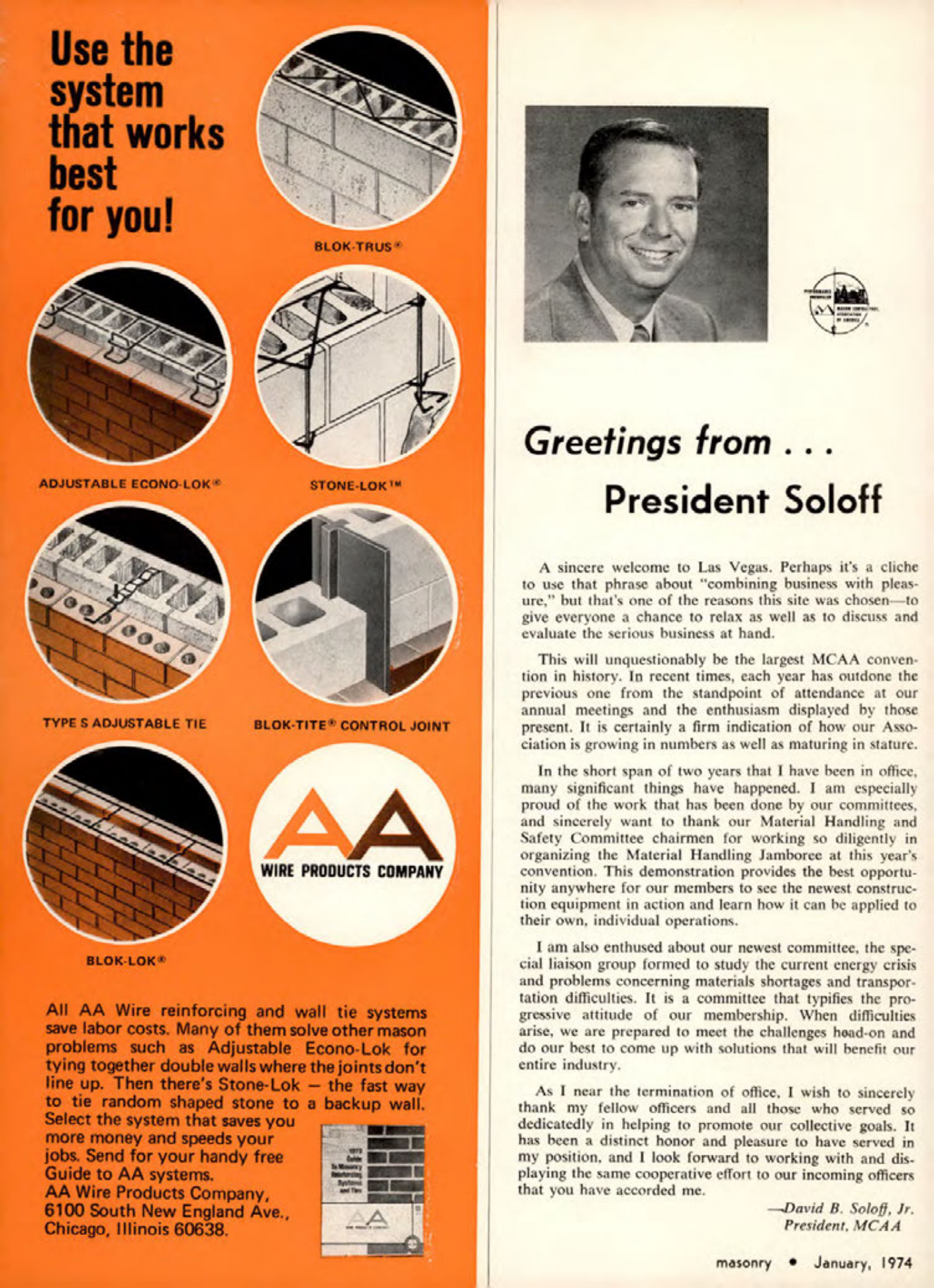 Masonry Magazine January 1974 Page. 8