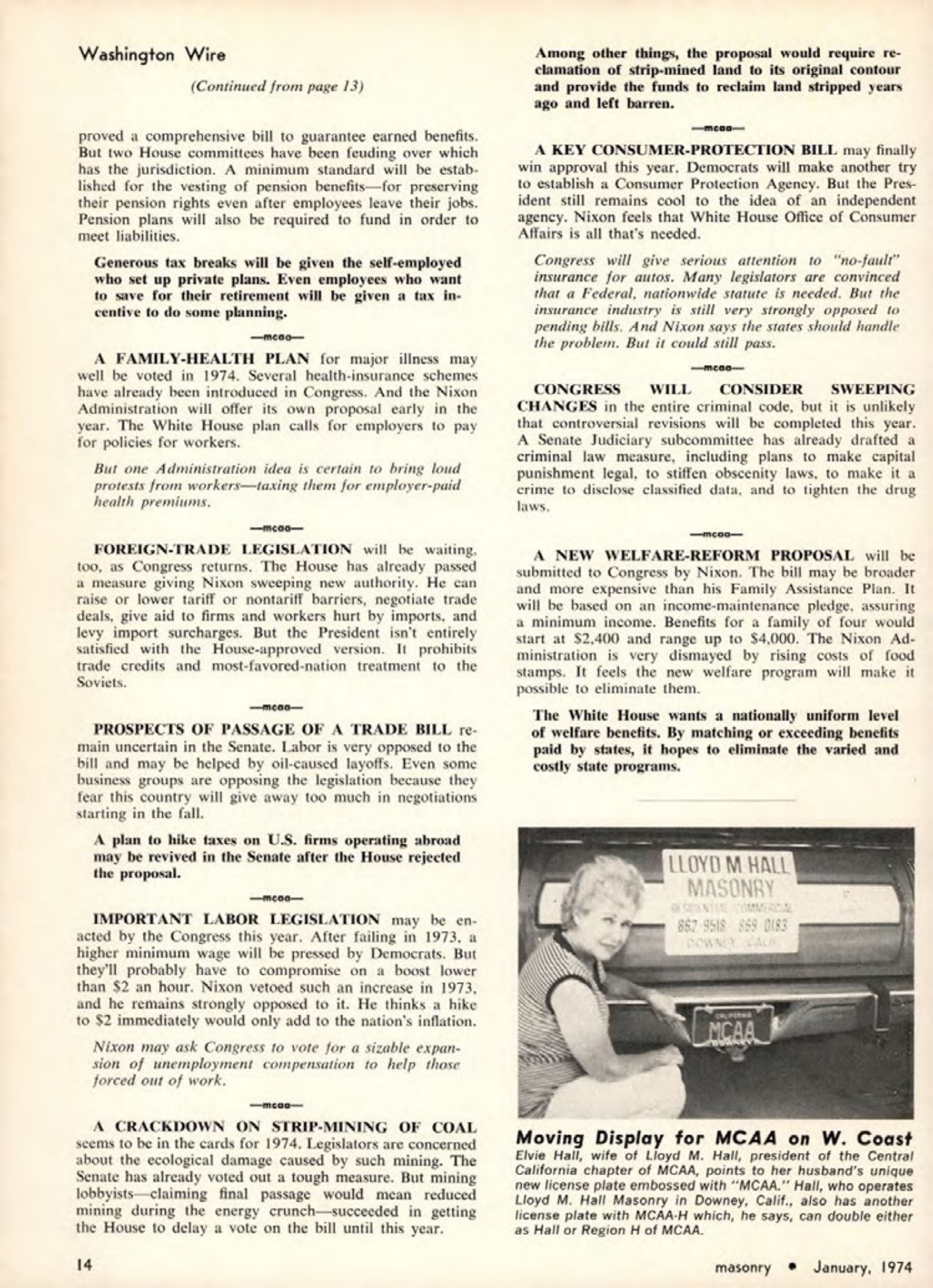 Masonry Magazine January 1974 Page.14