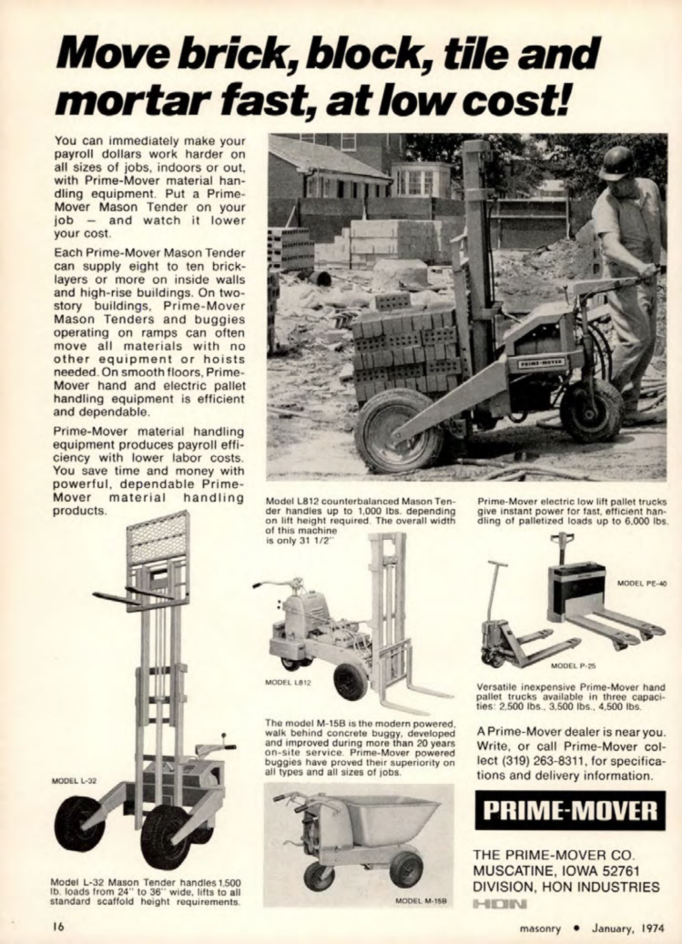 Masonry Magazine January 1974 Page. 16