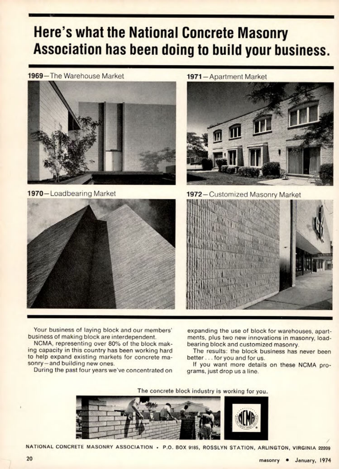 Masonry Magazine January 1974 Page. 20