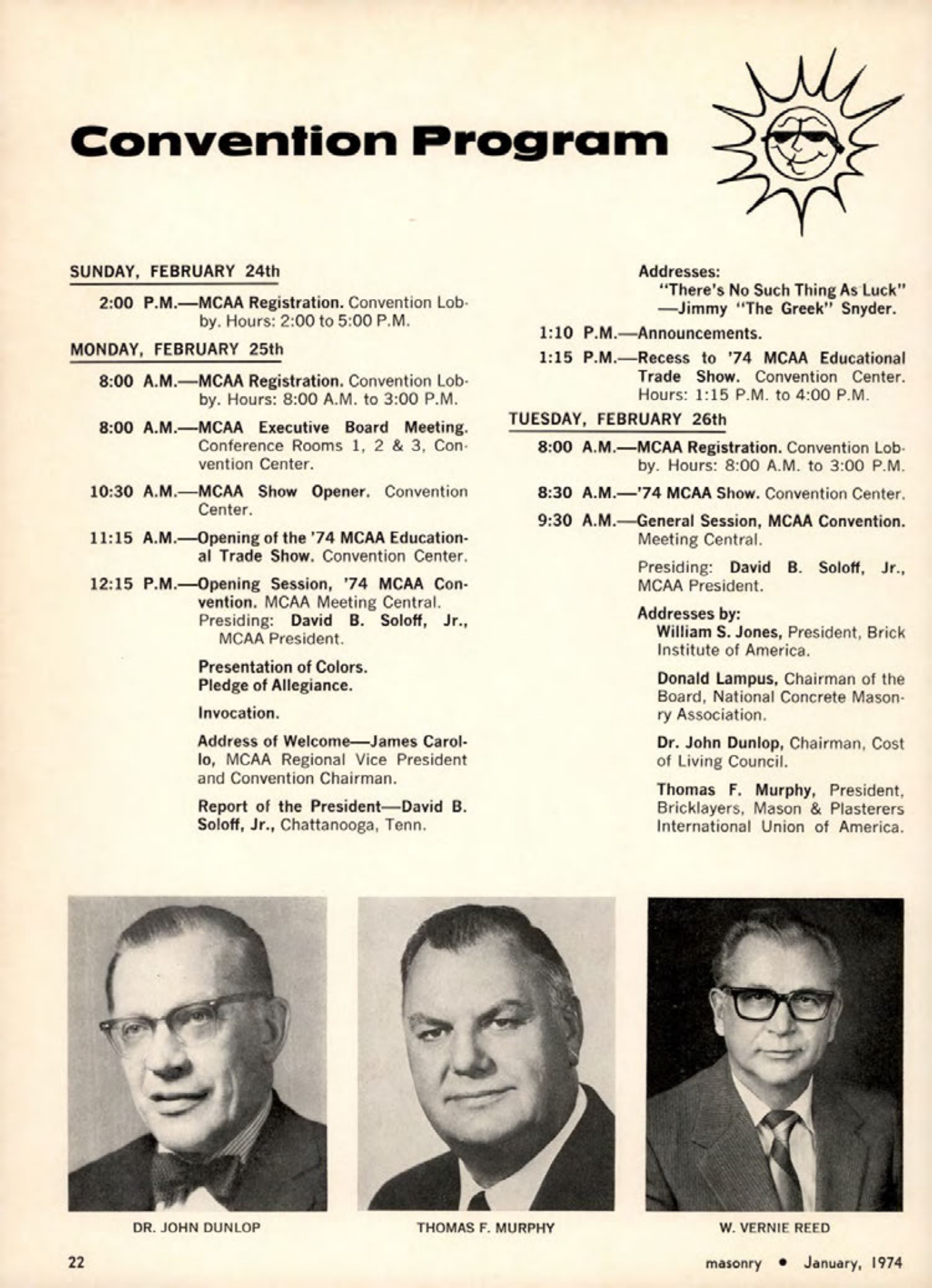 Masonry Magazine January 1974 Page. 22