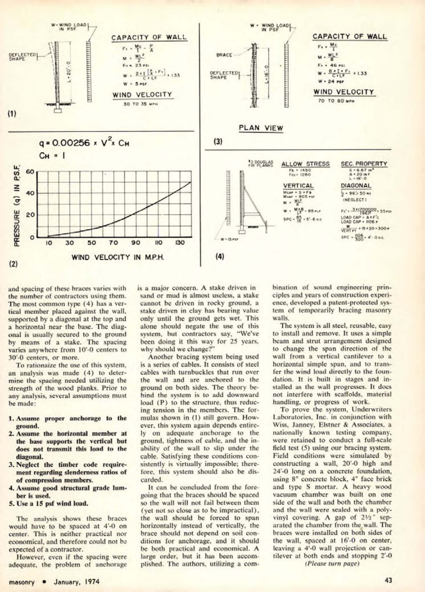 Masonry Magazine January 1974 Page. 43